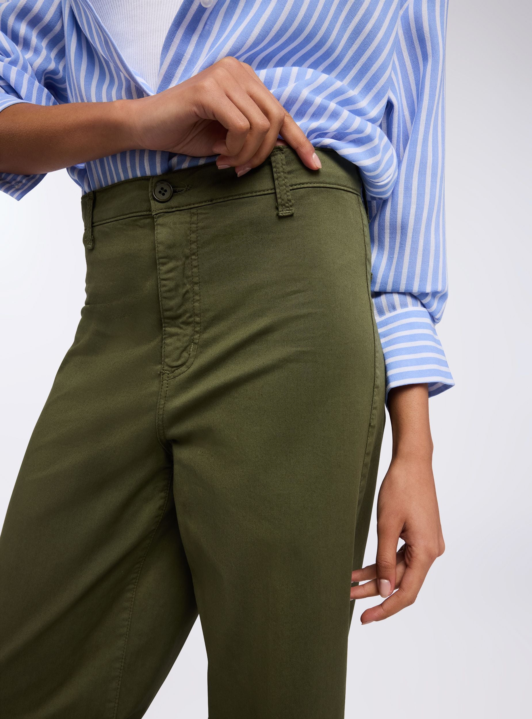 Pantaloni wide leg vita alta - Image 4