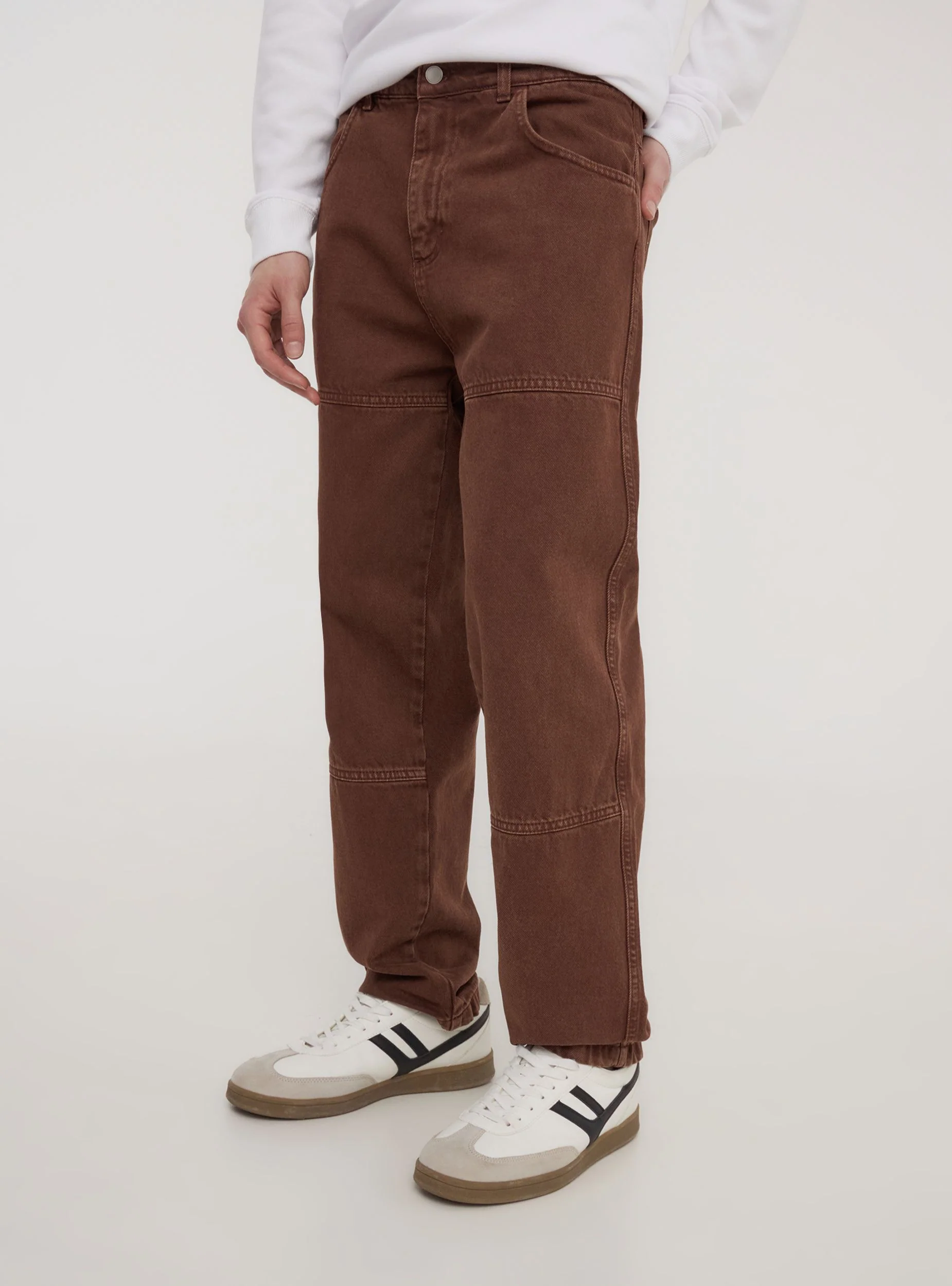 Pantaloni workwear tinta unita