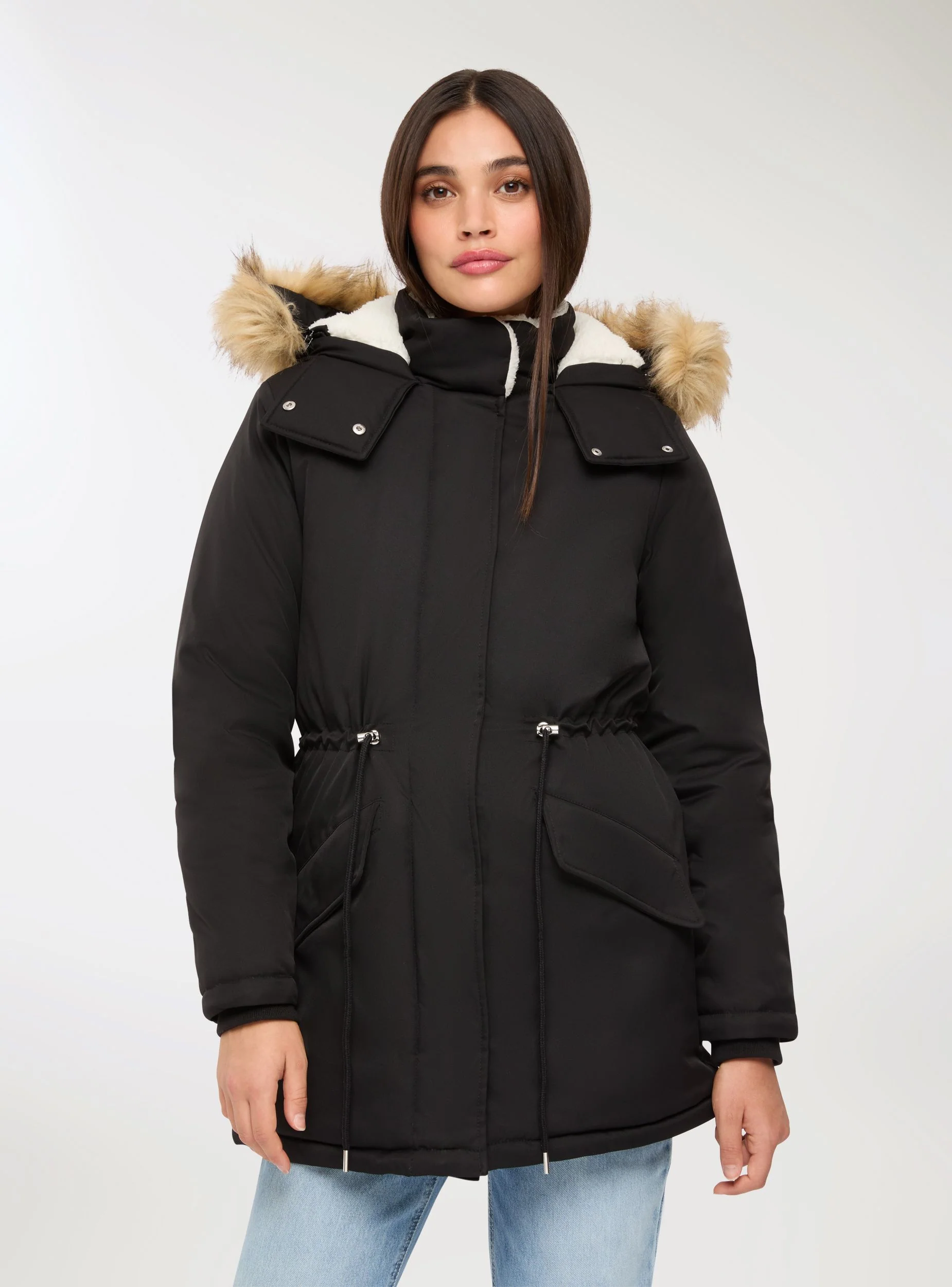 Parka con interno in montone sintetico - Image 3