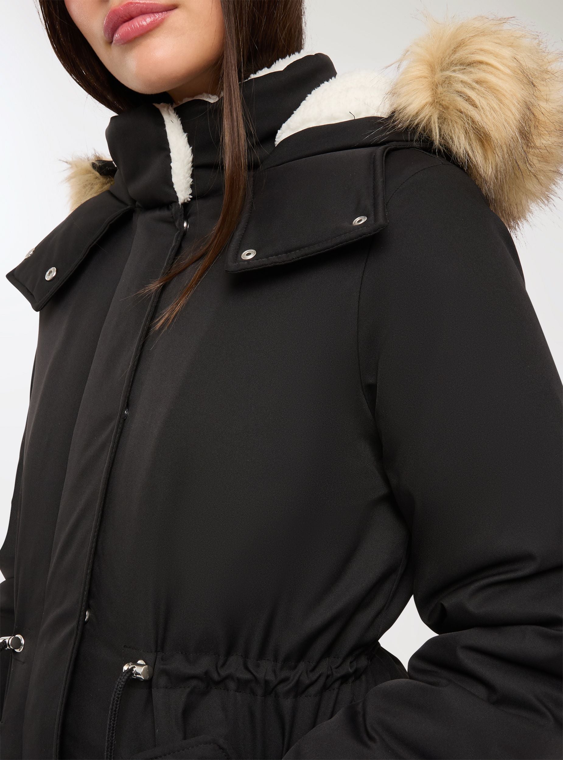 Parka con interno in montone sintetico - Image 4