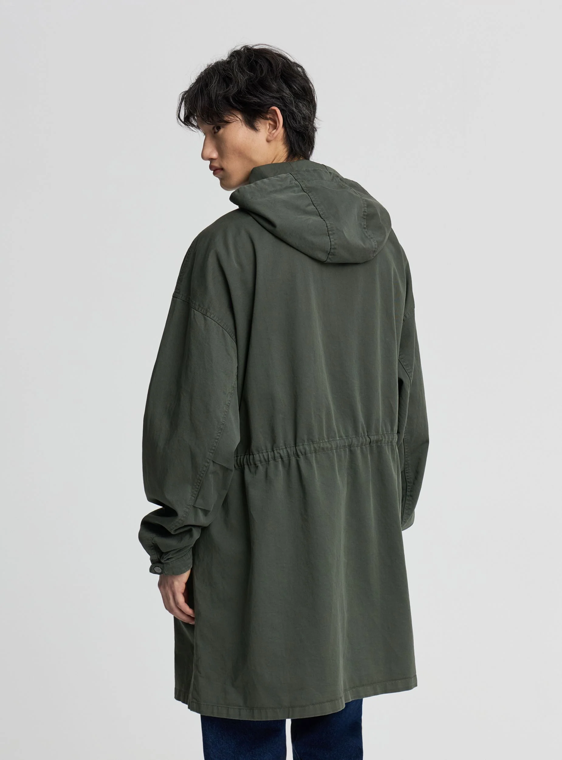 Parka over a tinta unita sfoderato - Image 3