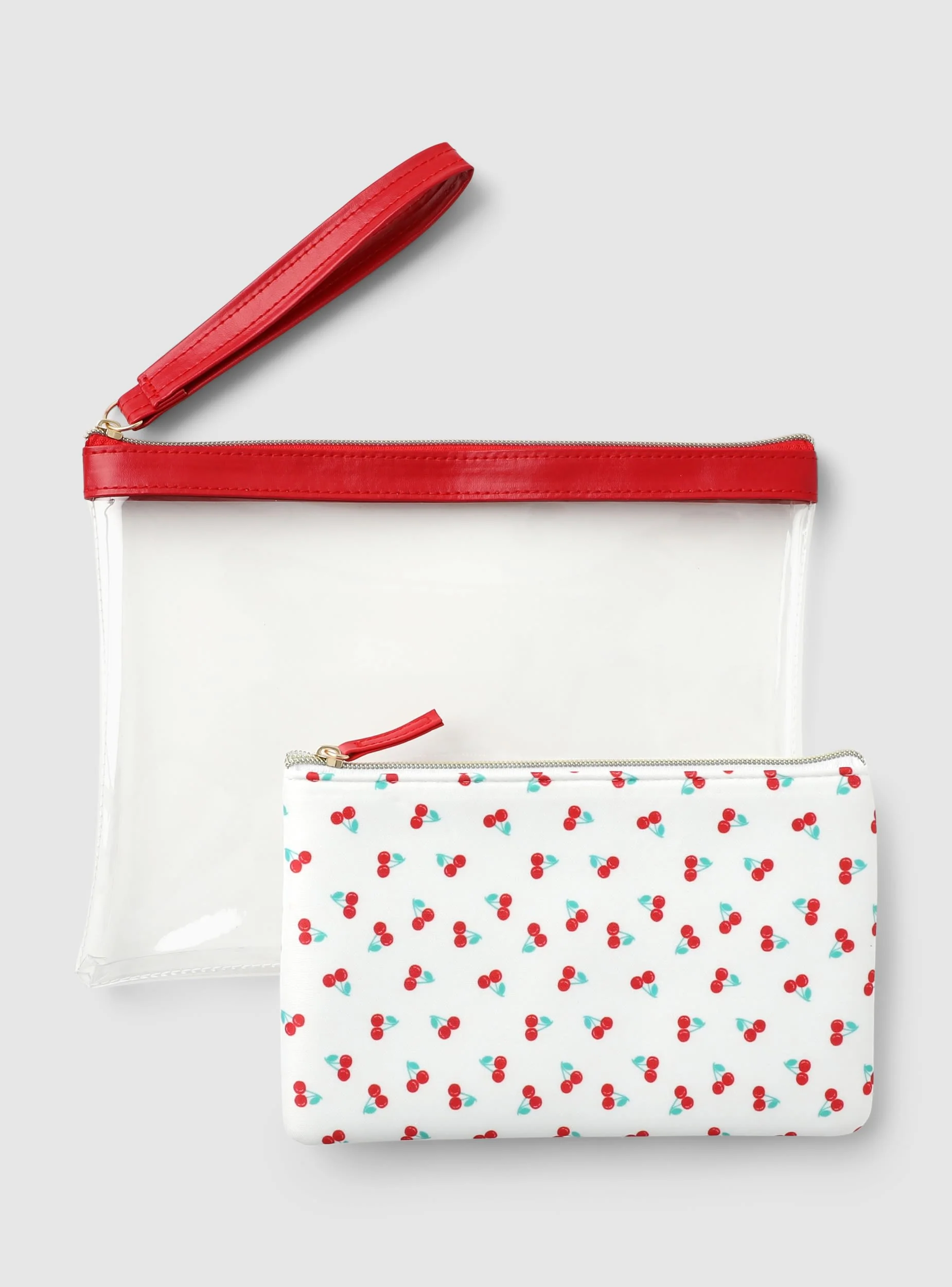 Pochette mare con stampa ciliegie - Image 2