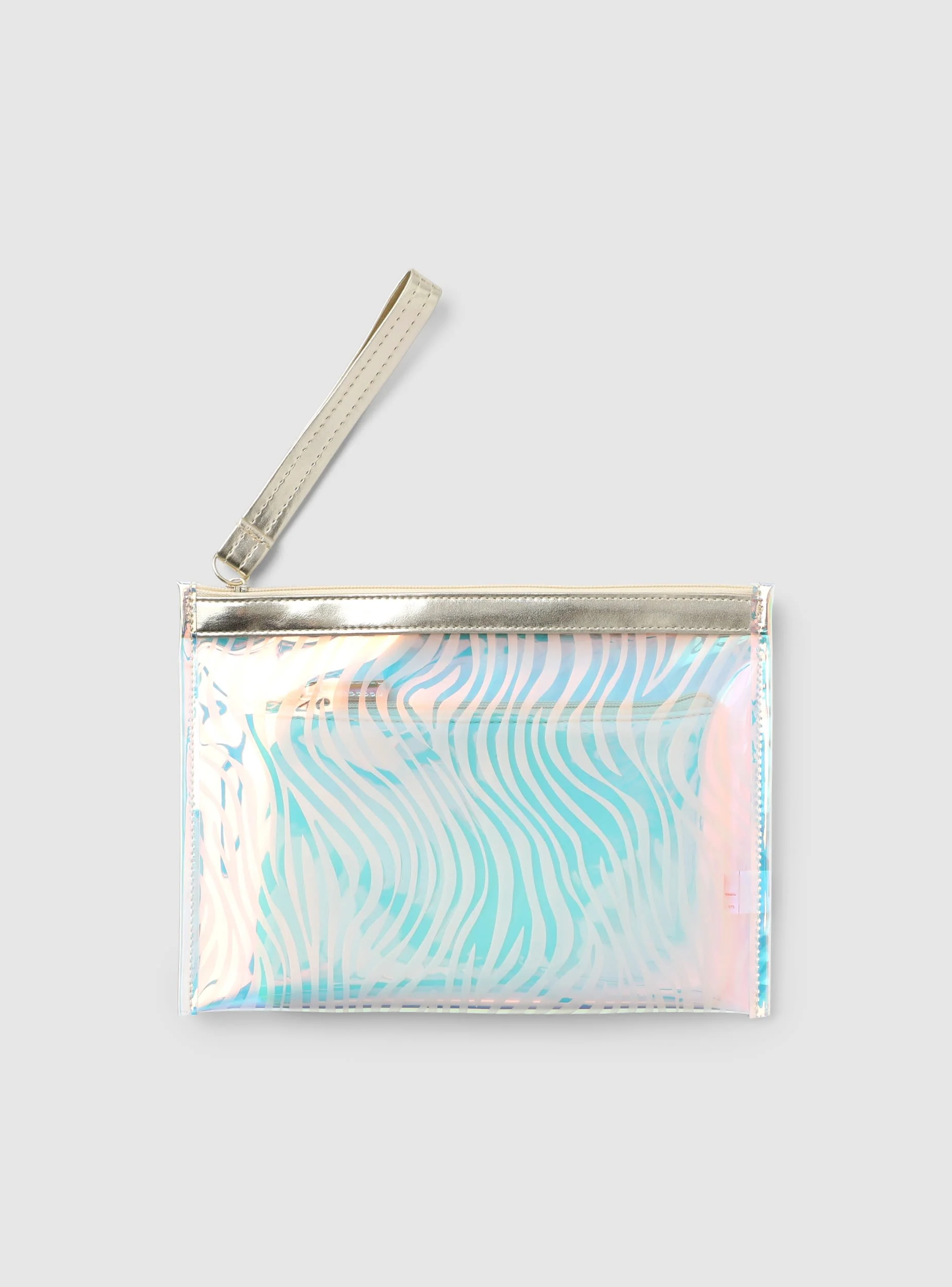 Pochette mare con stampa zebrata