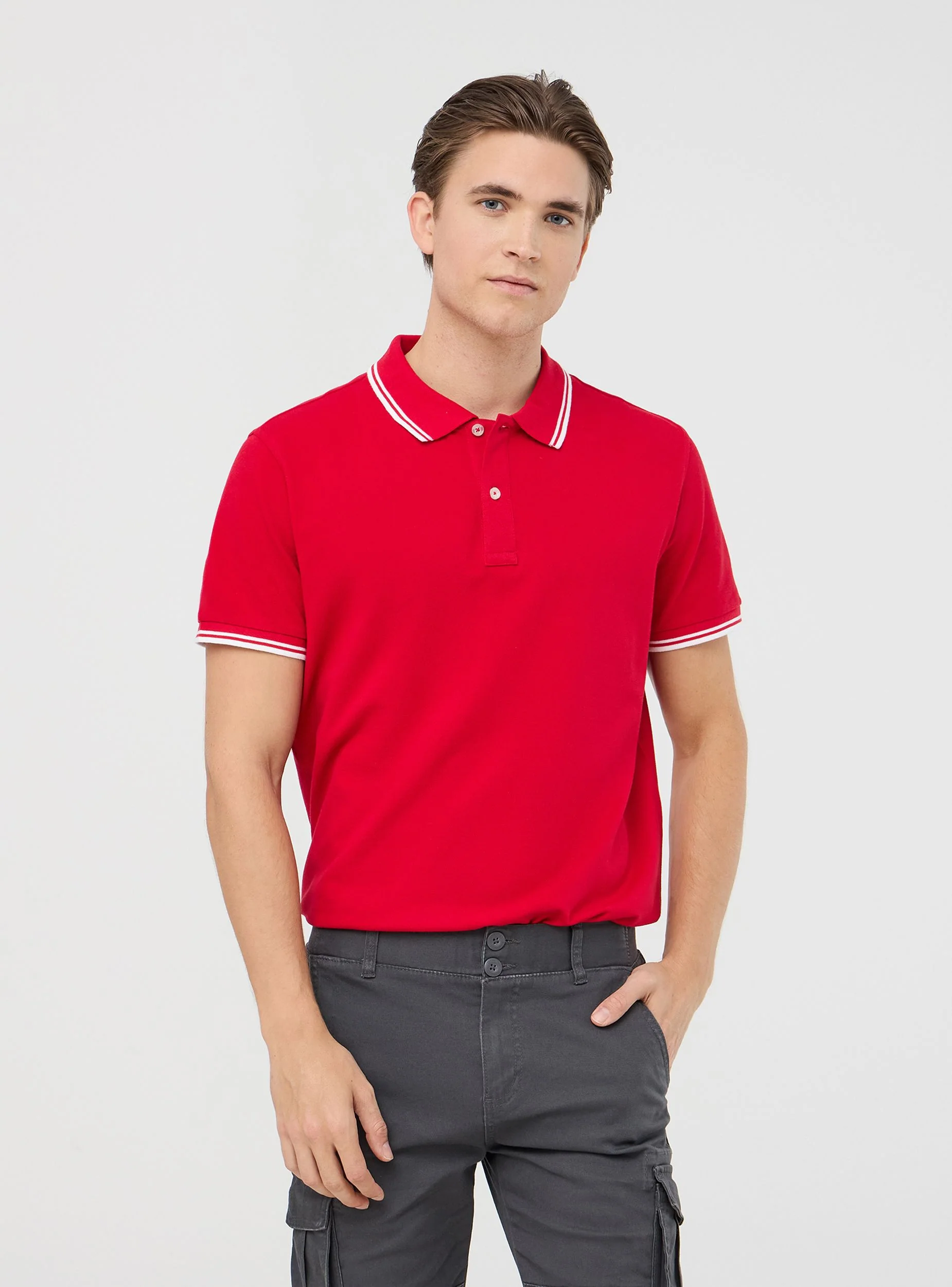 Polo con profili a contrasto - Image 7