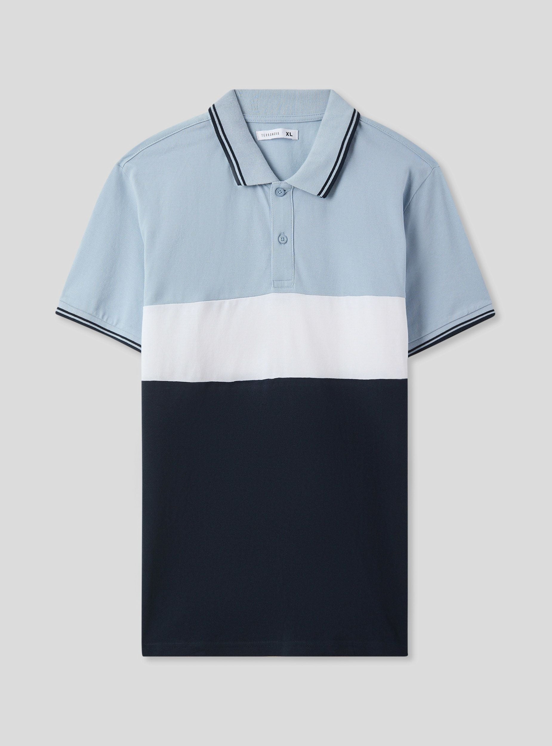 Polo in piquet block color - Image 4