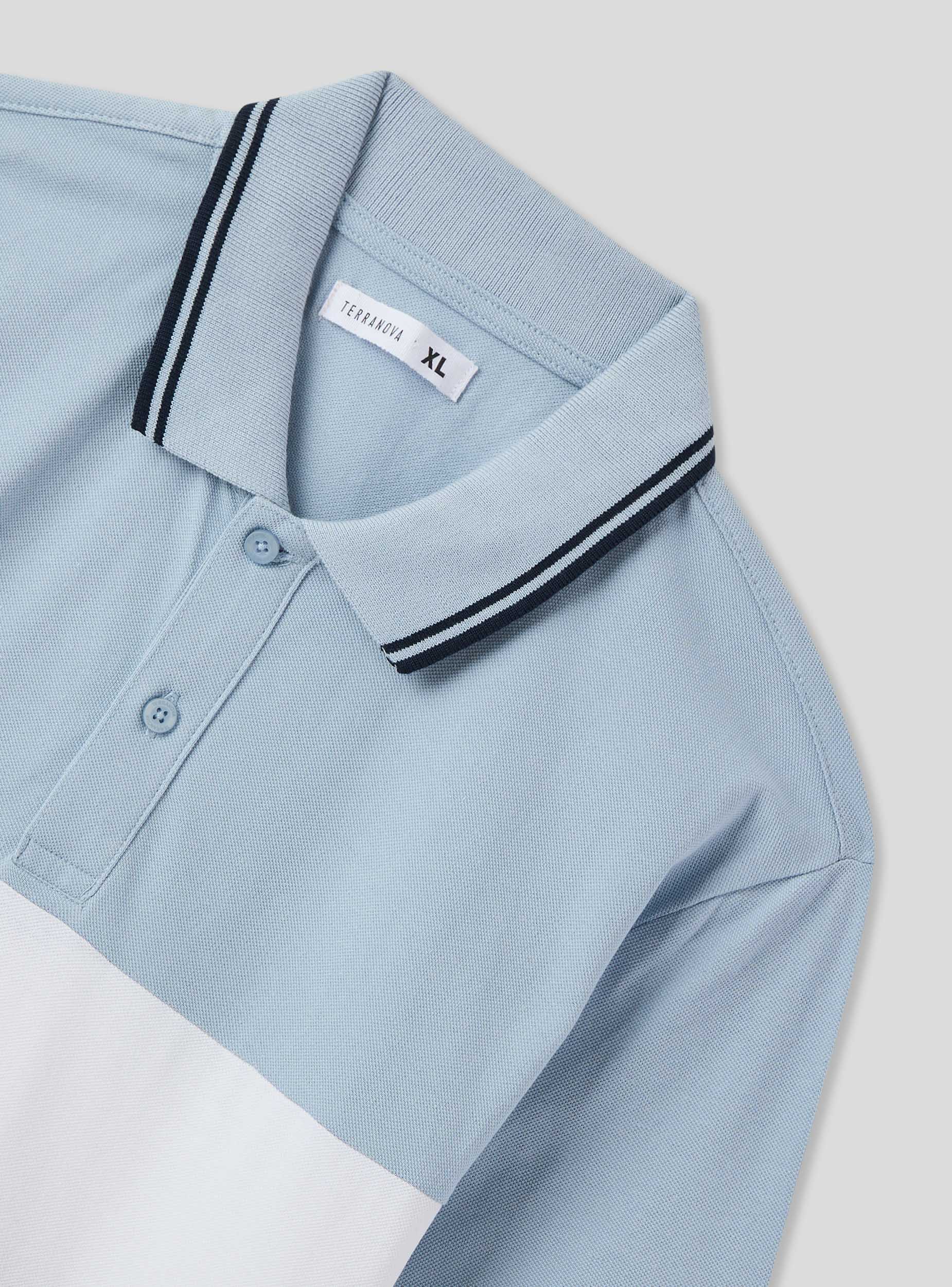 Polo in piquet block color - Image 5