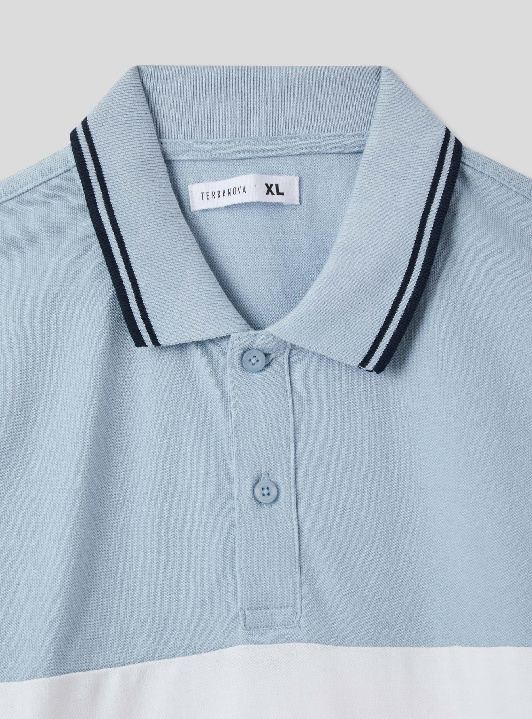 Polo in piquet block color - Image 6
