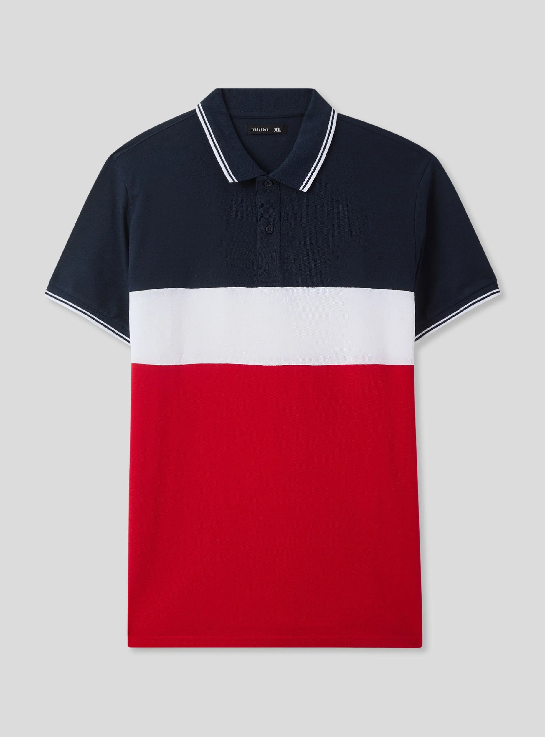 Polo in piquet block color - Image 4