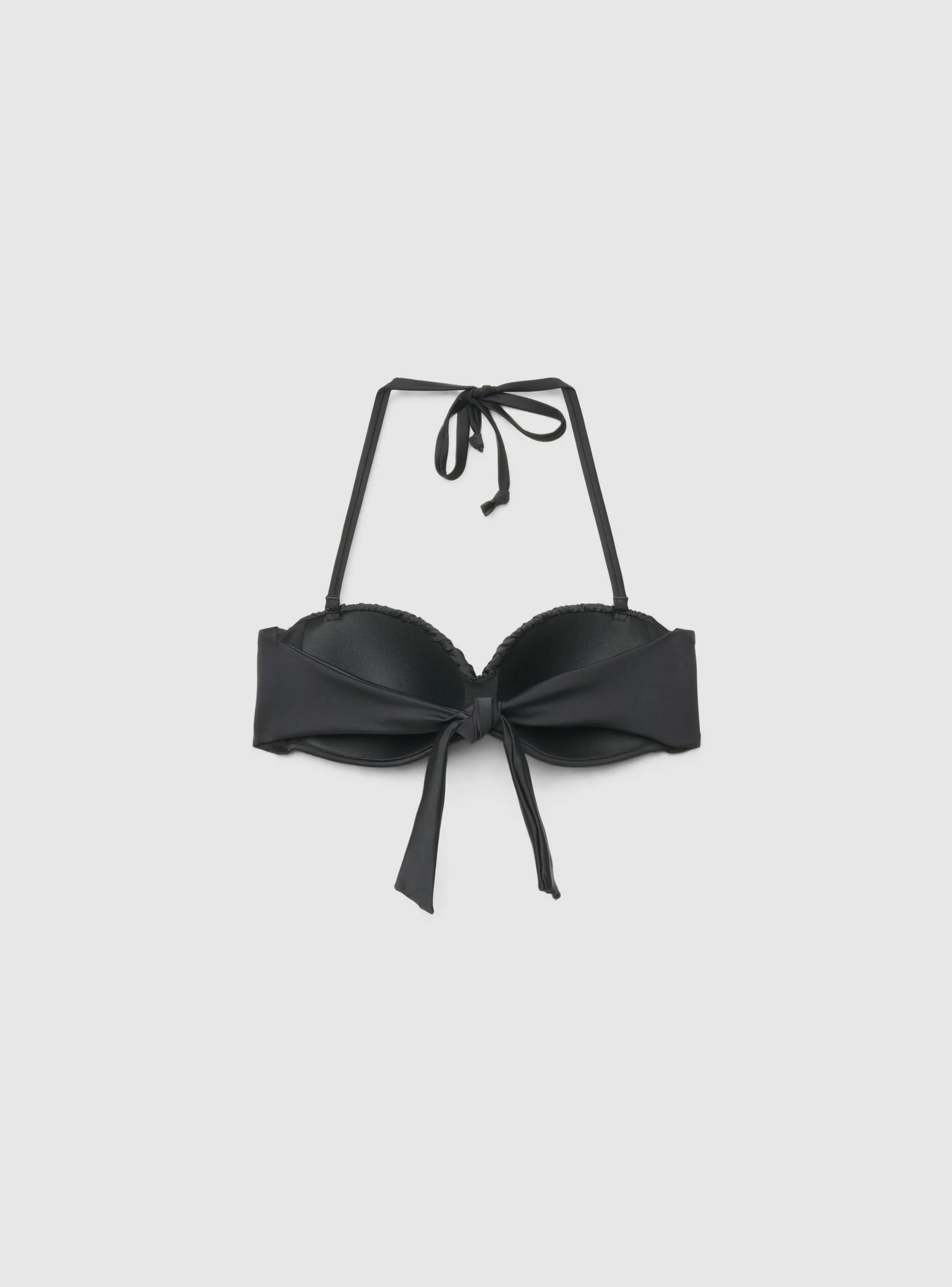Reggiseno bikini a fascia arricciata con laccetti - Image 6