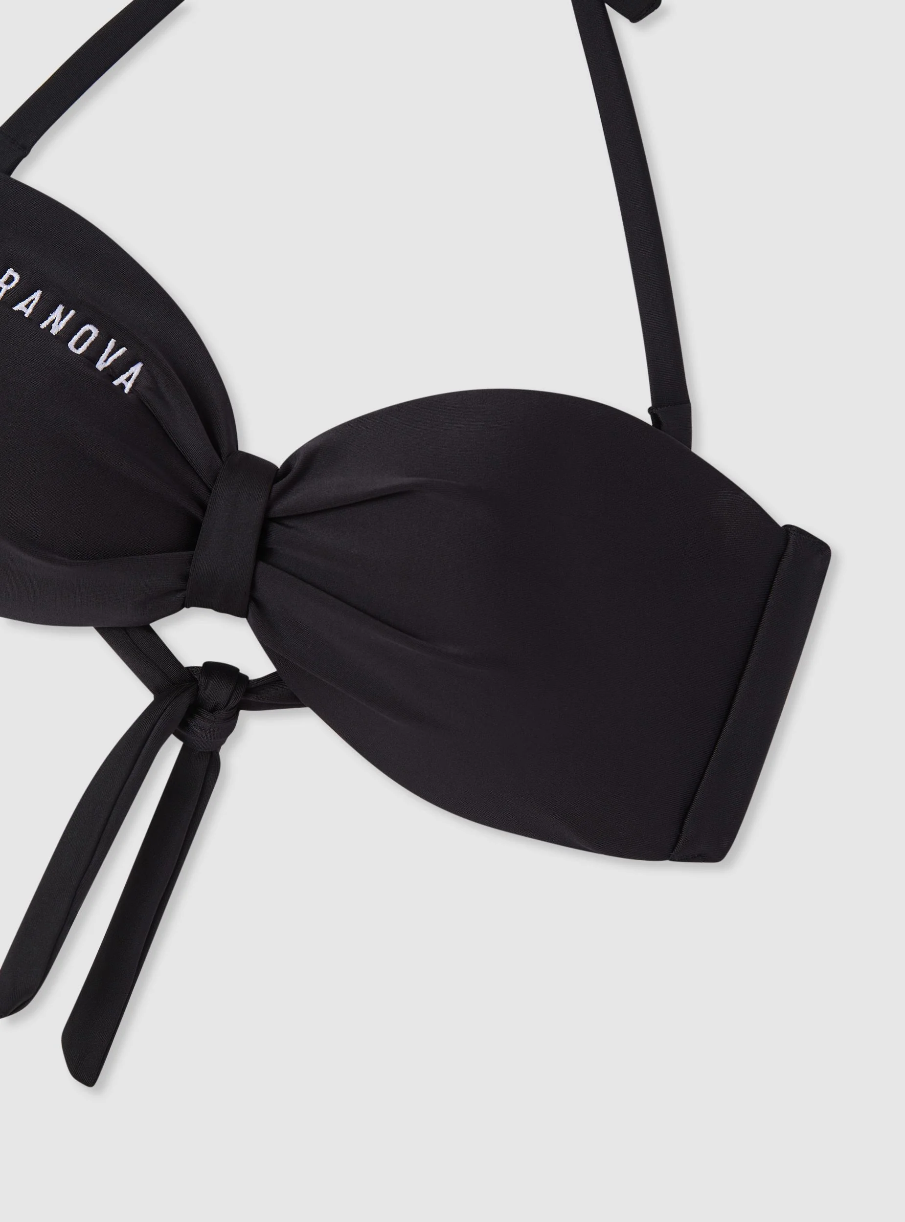 Reggiseno bikini a fascia con ricamo logo TRN - Image 3