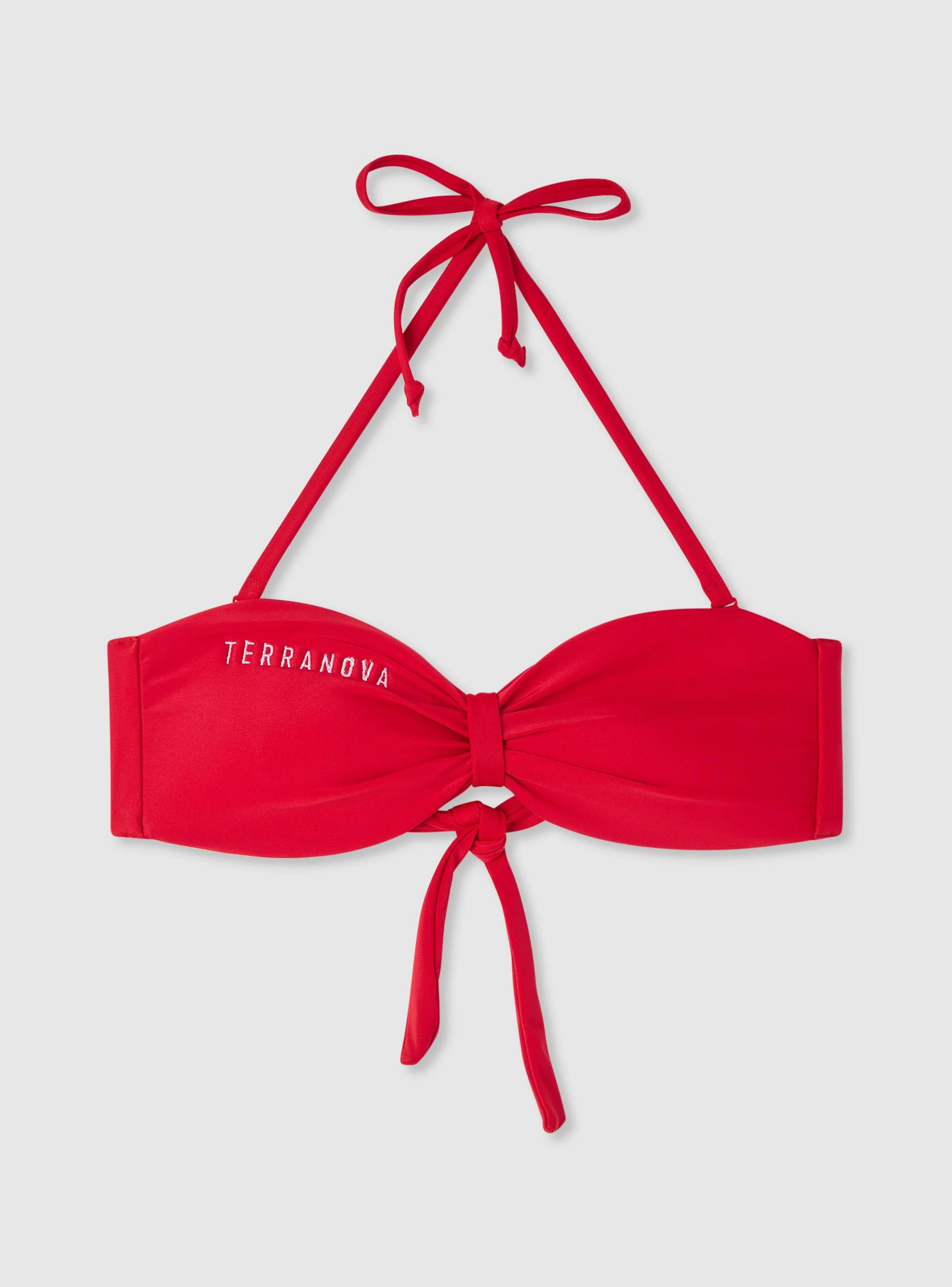 Reggiseno bikini a fascia con ricamo logo TRN - Image 3