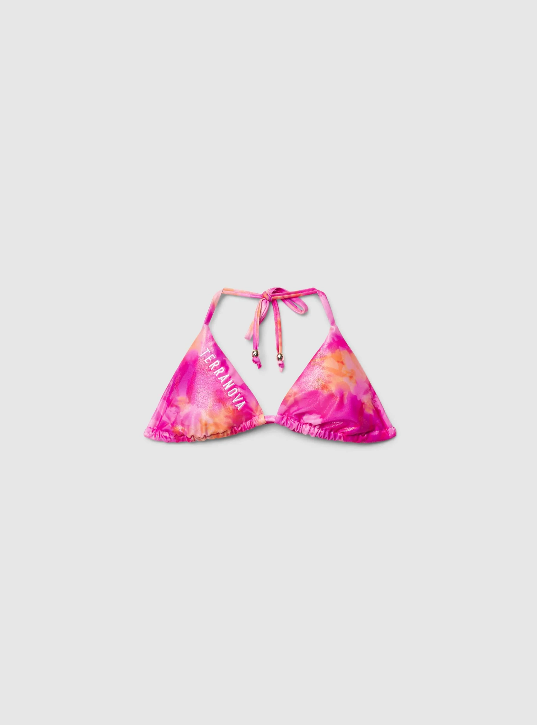 Reggiseno bikini a triangolo sfumato con scritta - Image 2