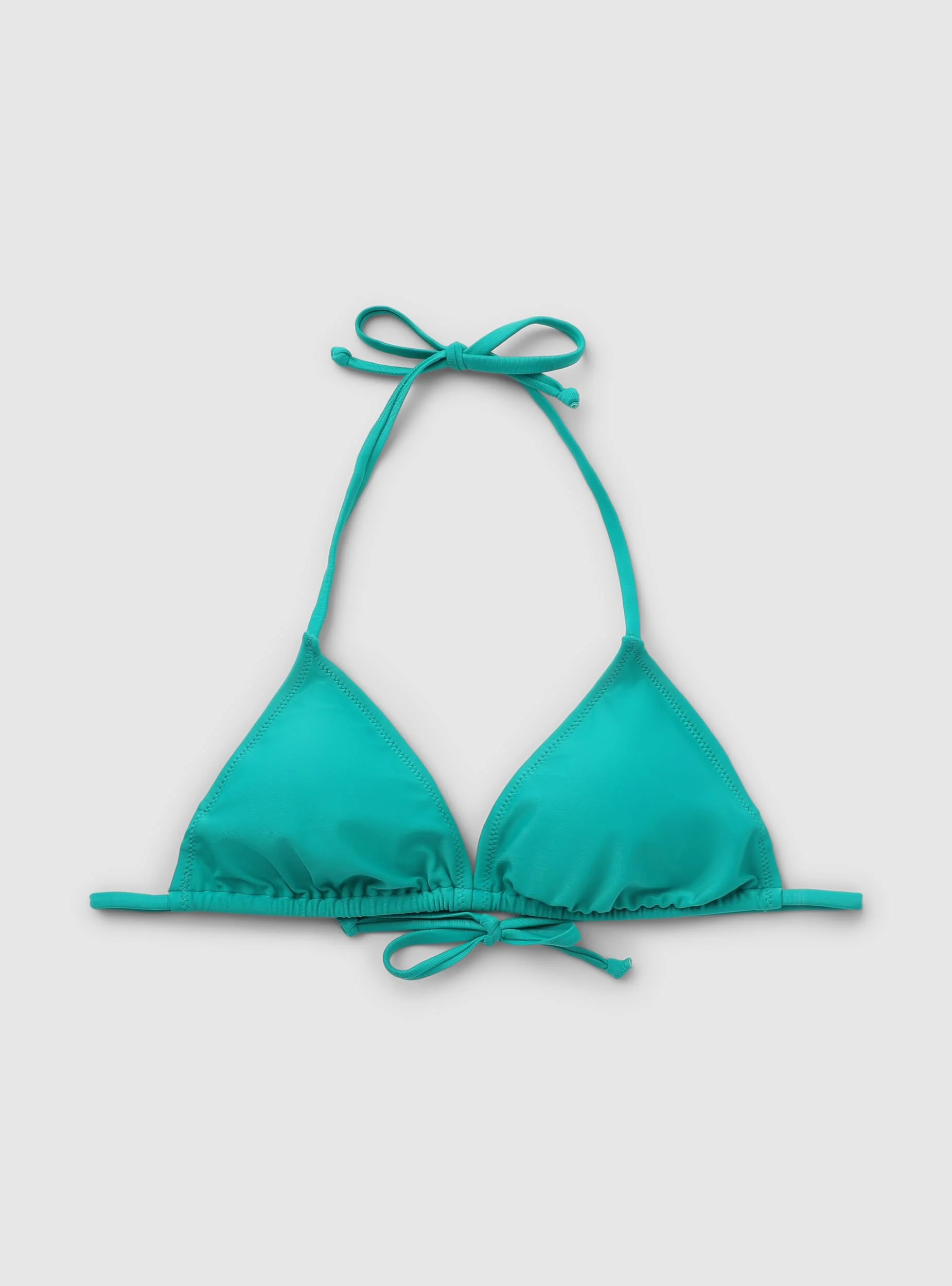 Reggiseno bikini a triangolo tinta unita