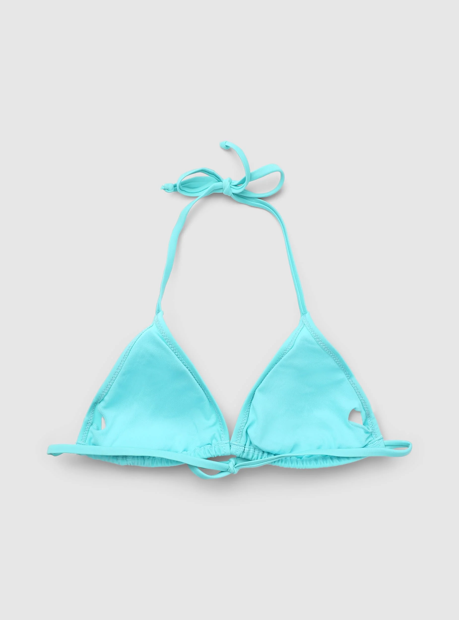 Reggiseno bikini triangolo a tinta unita con logo - Image 4