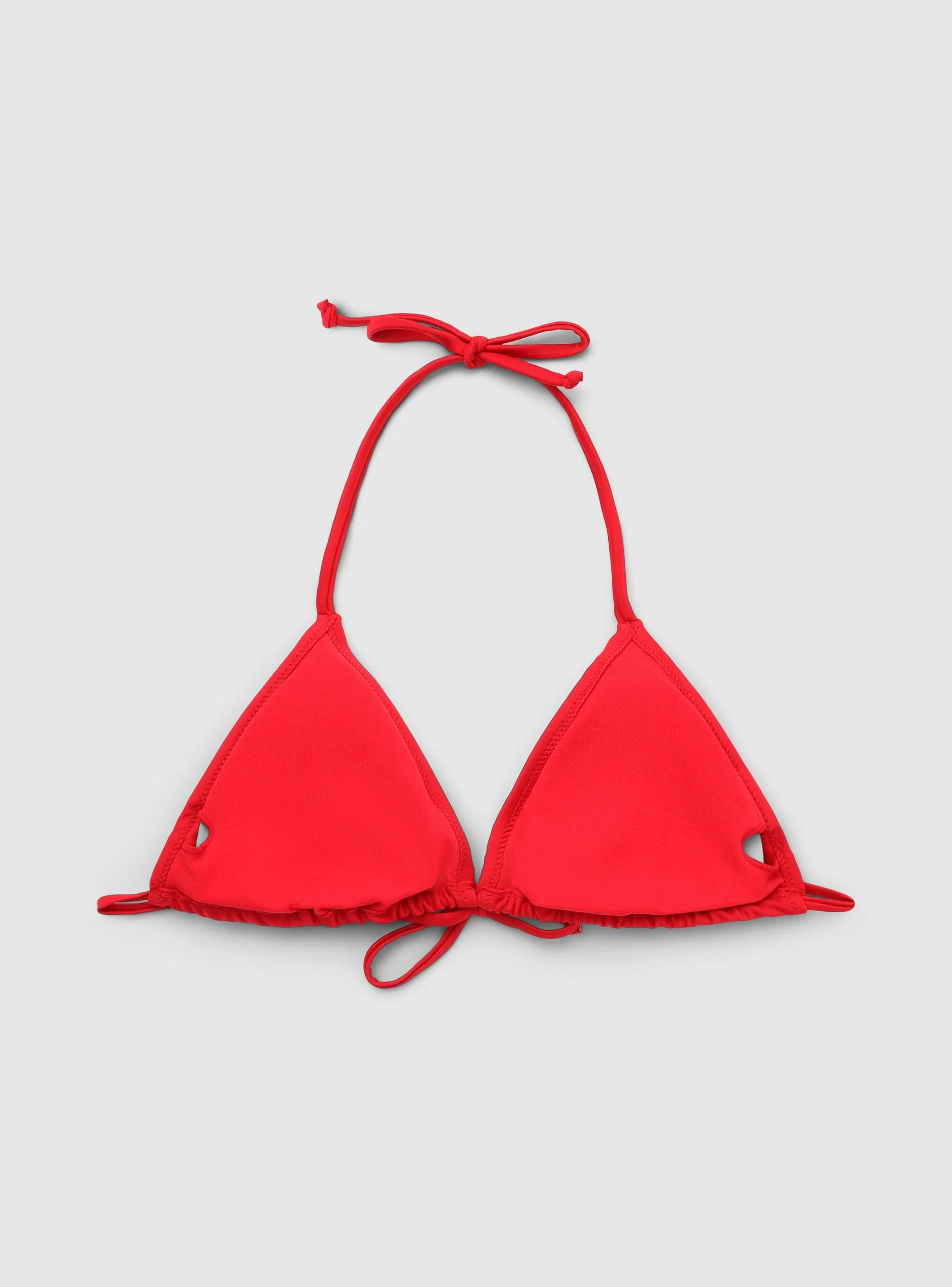 Reggiseno bikini triangolo a tinta unita con logo - Image 6