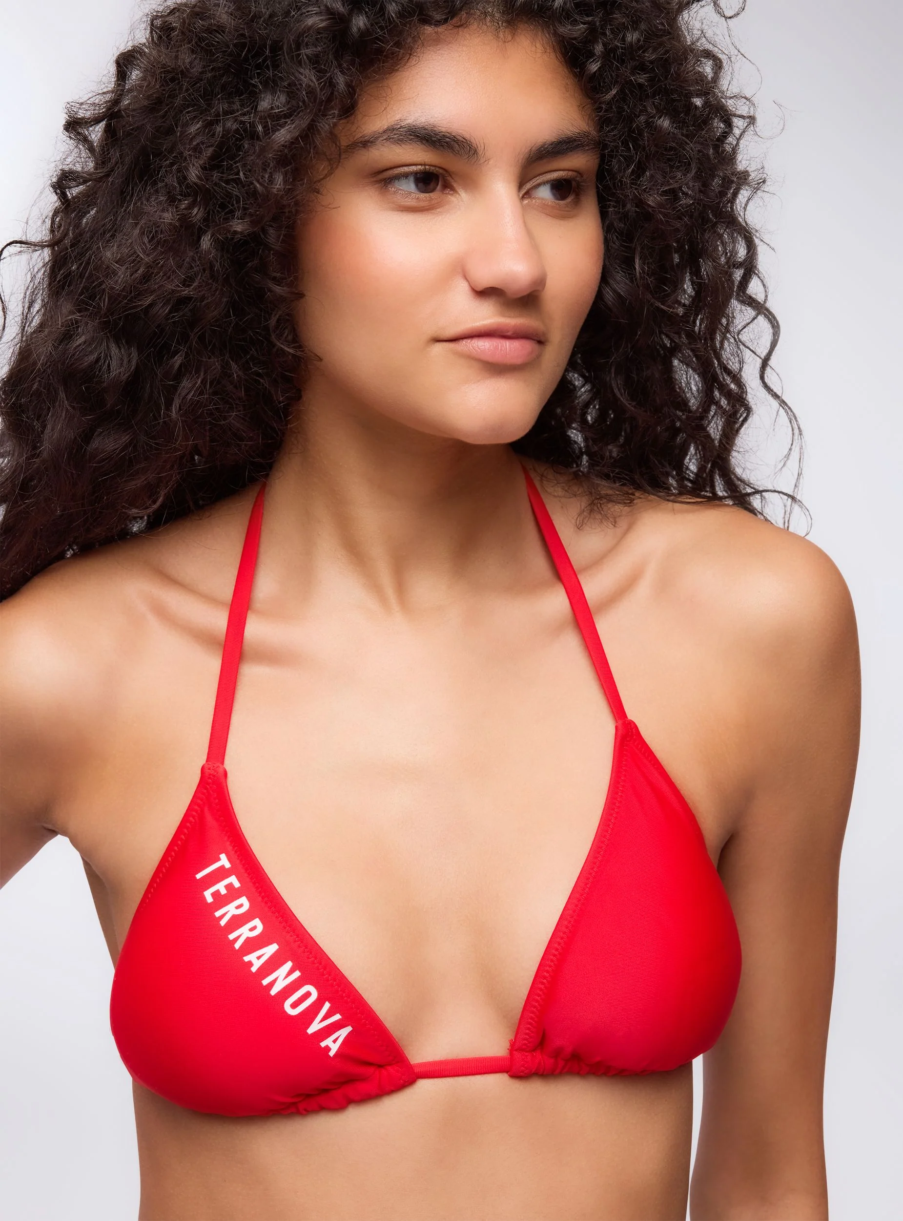 Reggiseno bikini triangolo con logo - Image 2