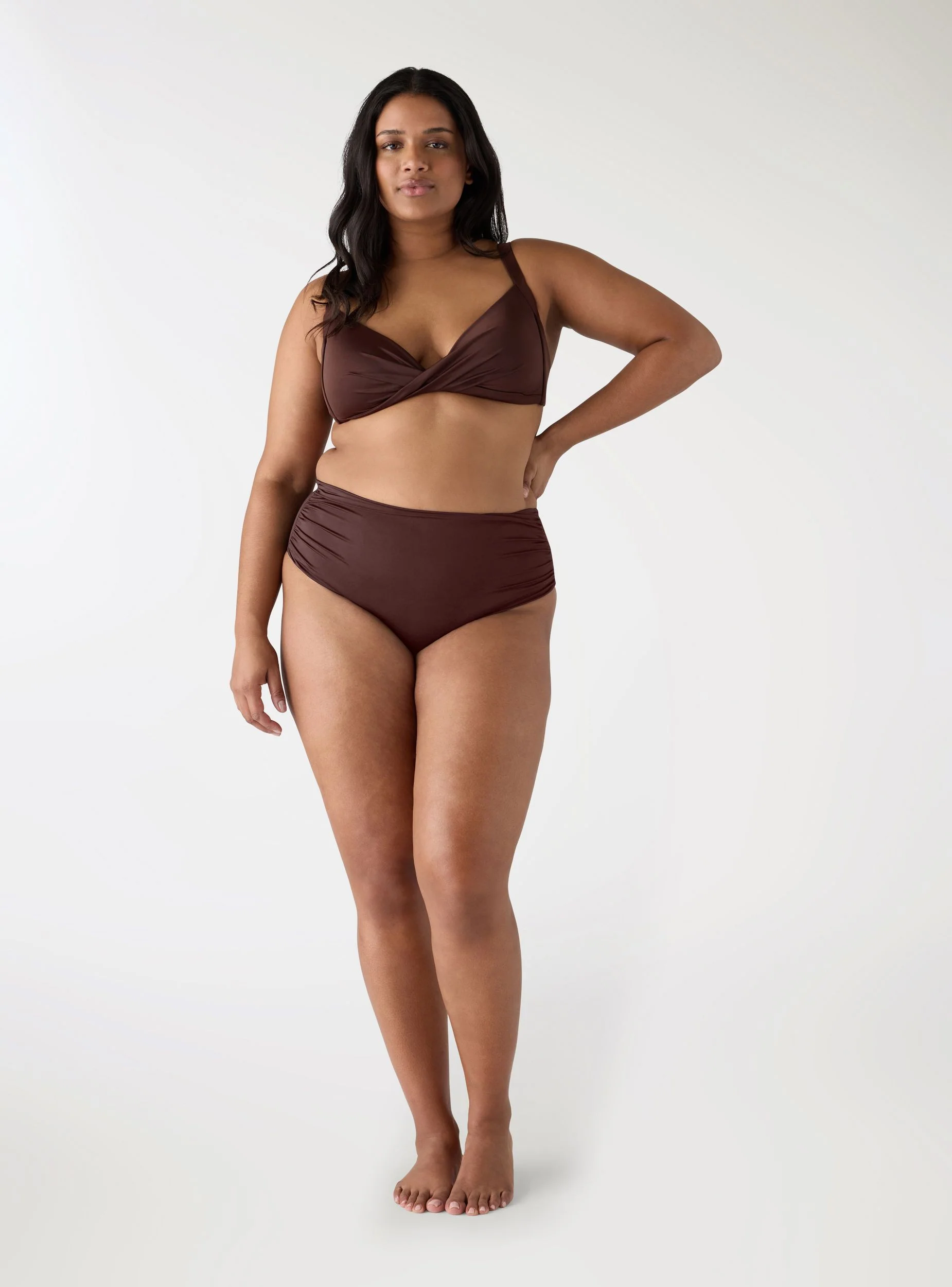 Reggiseno bikini triangolo con nodo frontale - Image 2