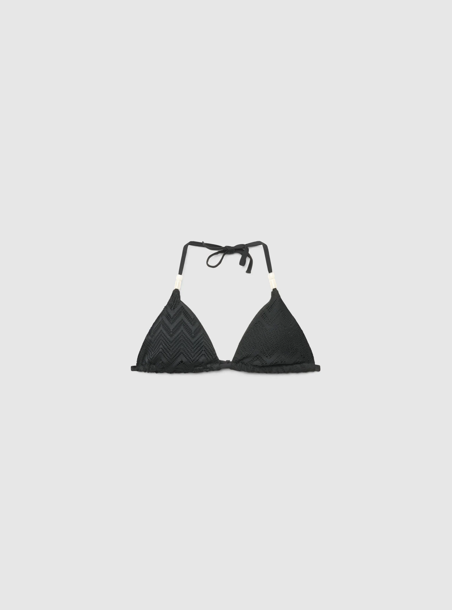 Reggiseno bikini triangolo in pizzo chevron - Image 5