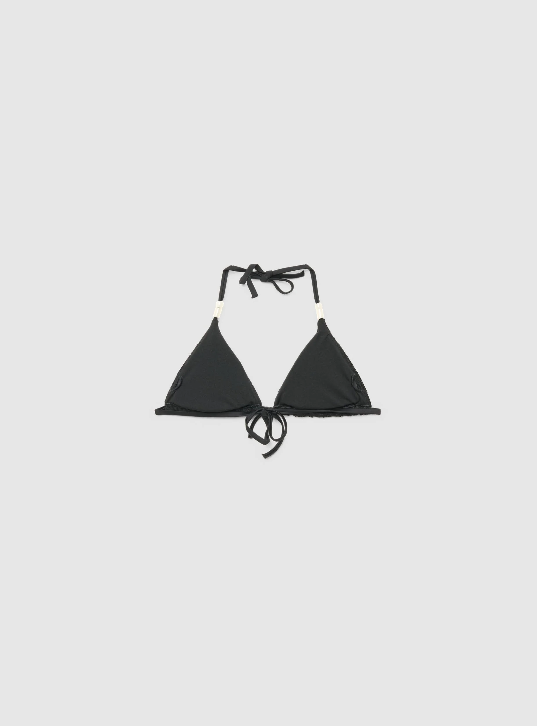 Reggiseno bikini triangolo in pizzo chevron - Image 6