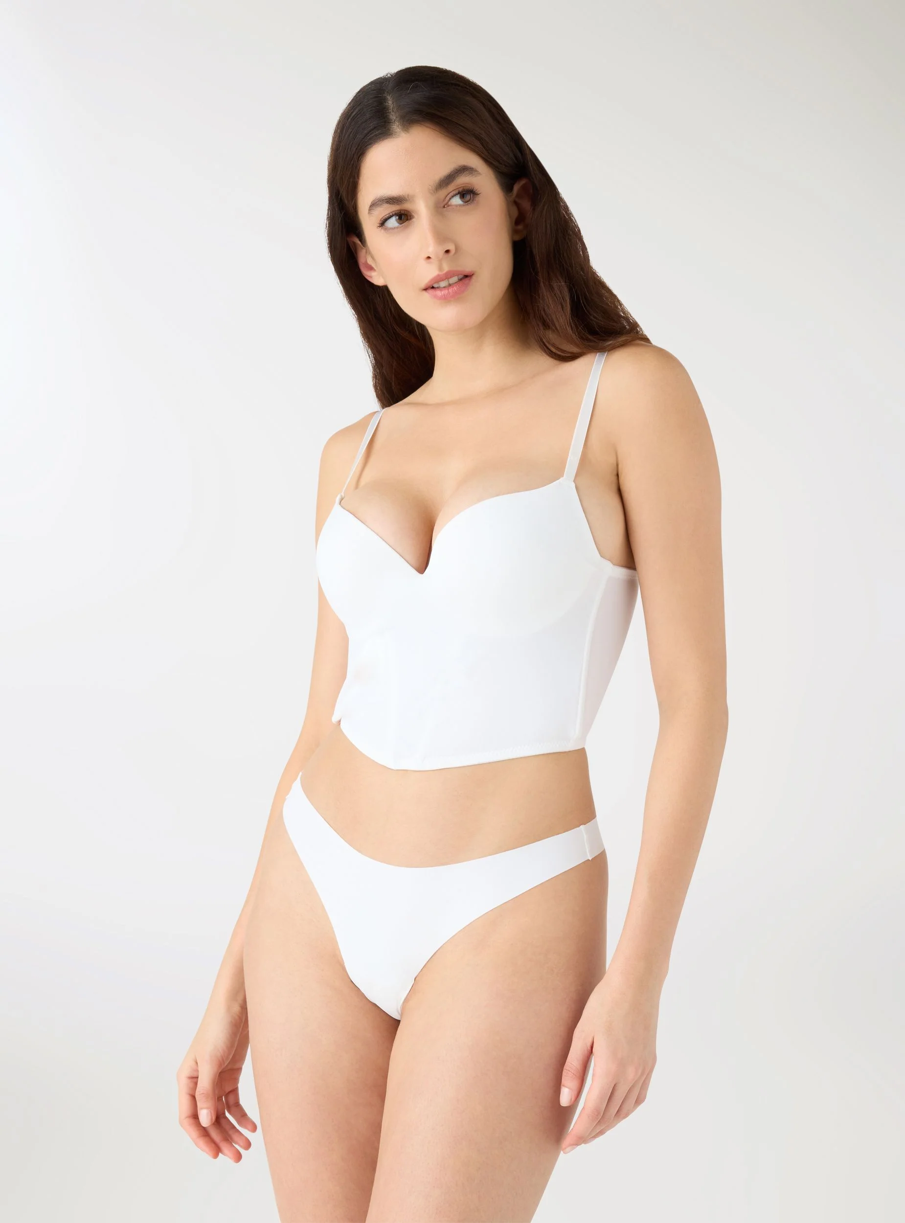 Reggiseno bustier tinta unita