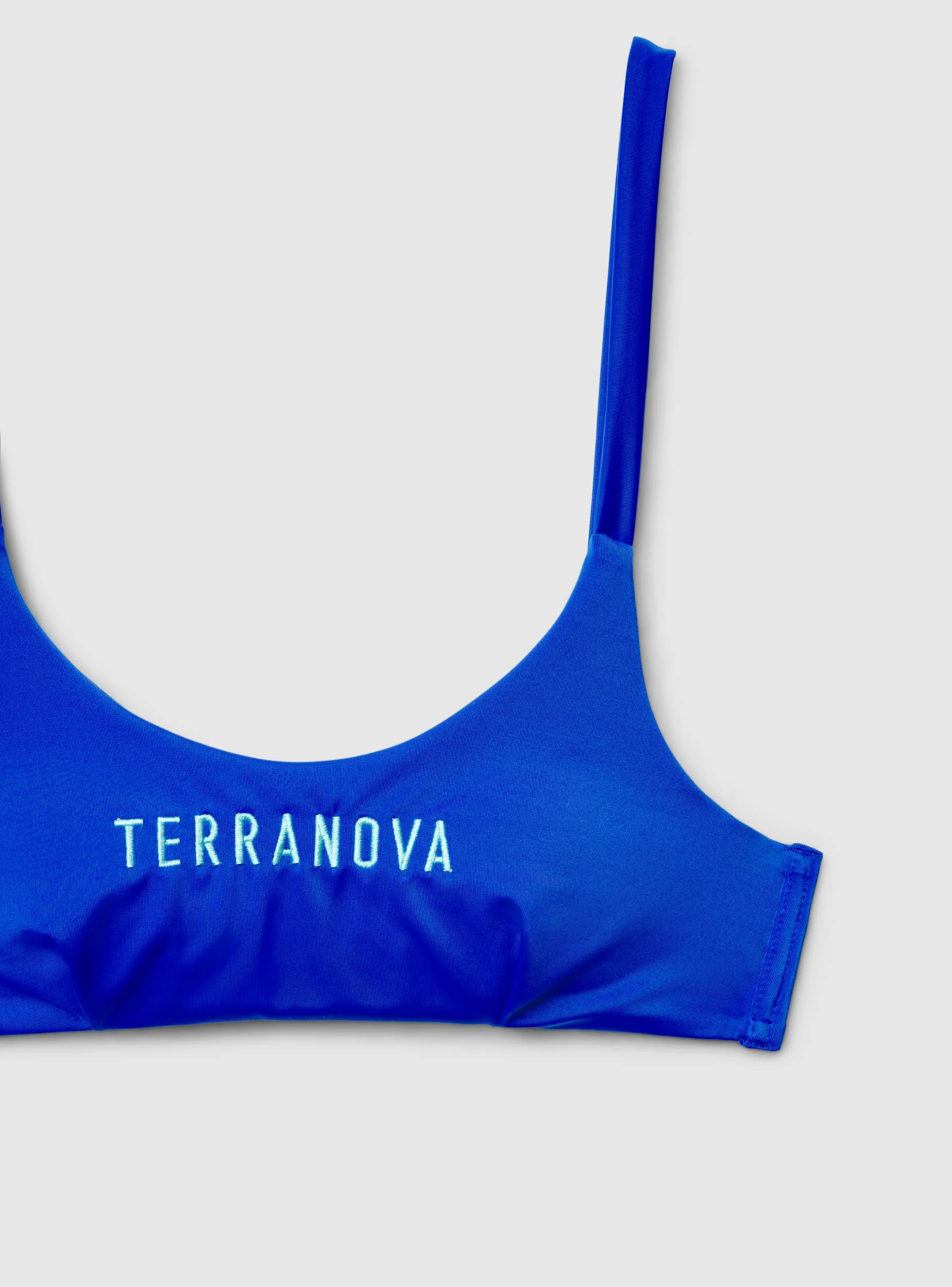Reggiseno top bikini con scritta e laccetti - Image 6