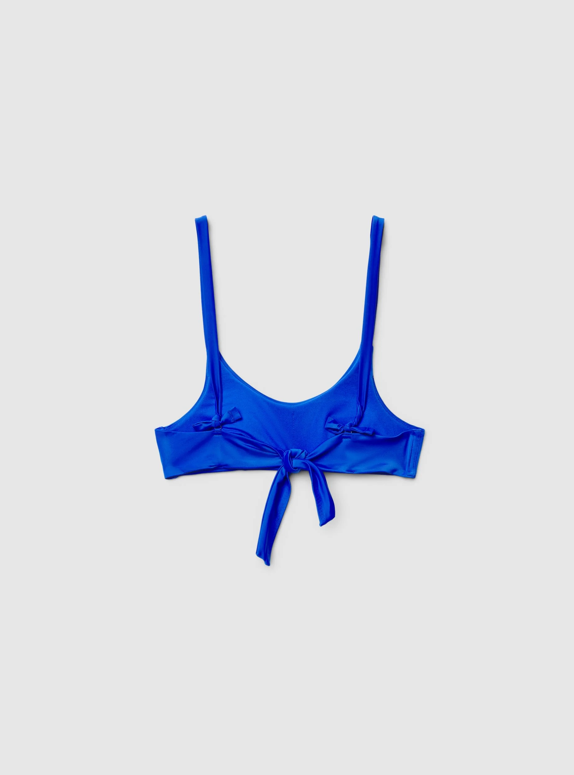 Reggiseno top bikini con scritta e laccetti - Image 7