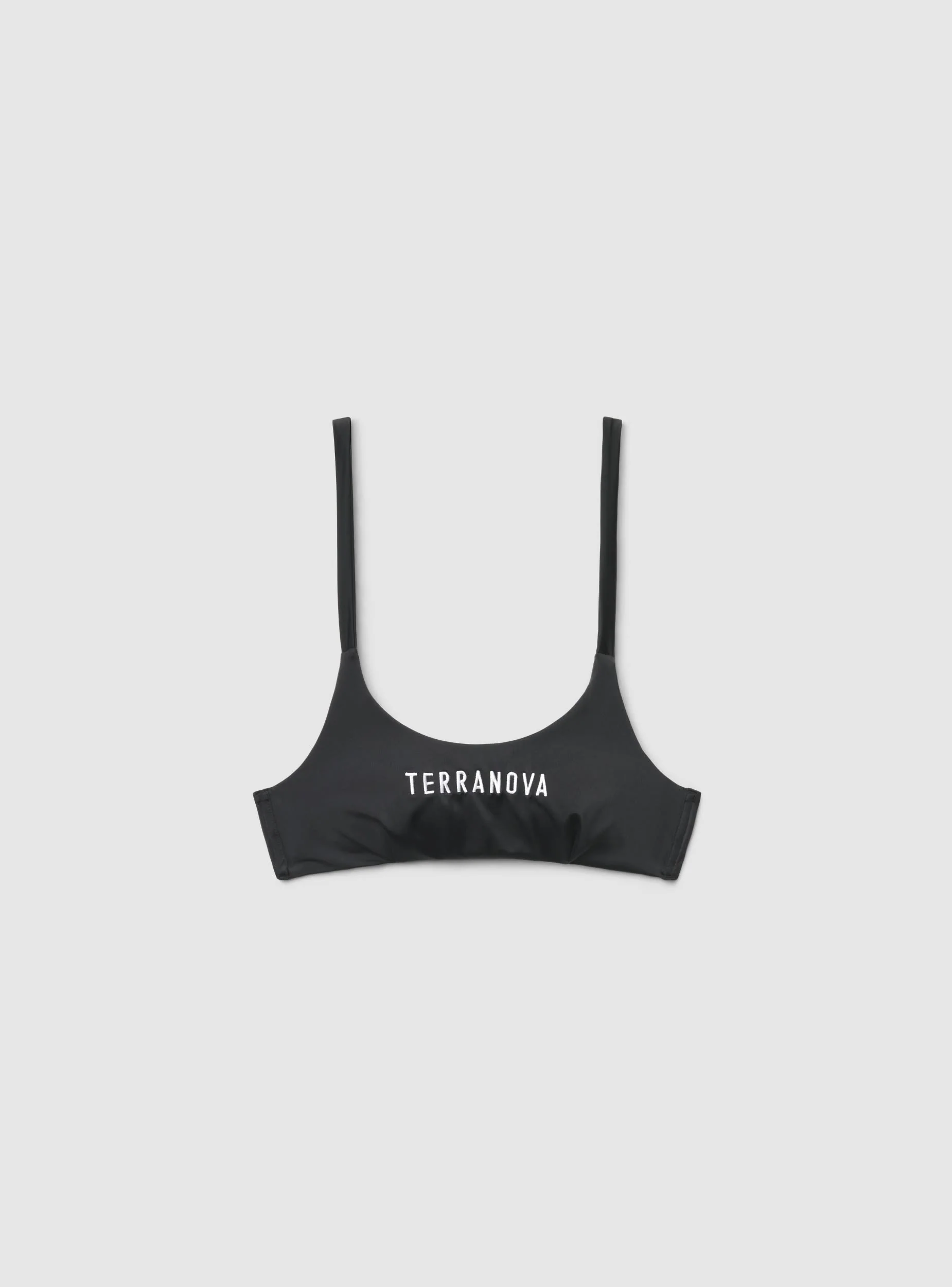 Reggiseno top bikini con scritta e laccetti - Image 5