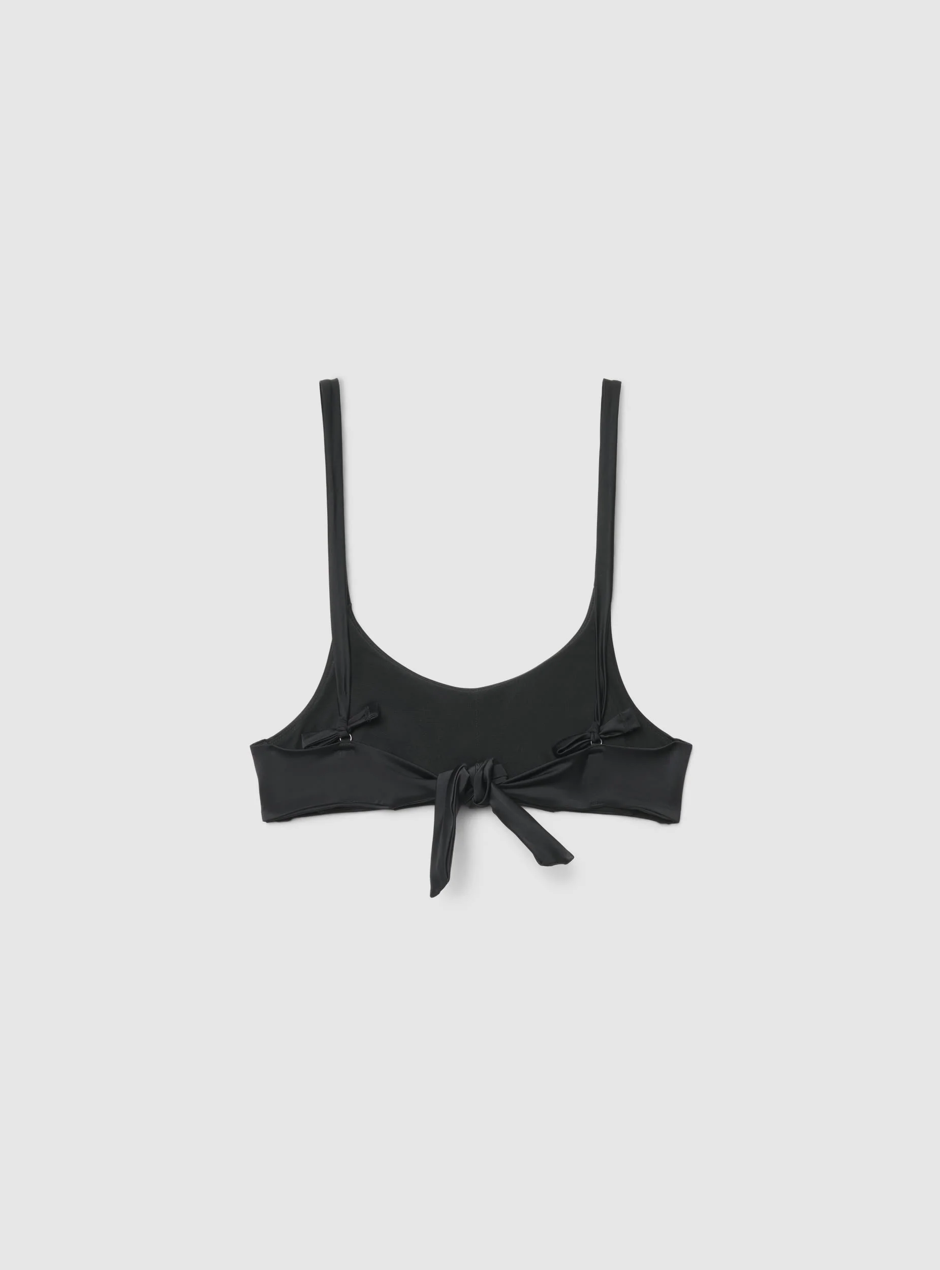 Reggiseno top bikini con scritta e laccetti - Image 6