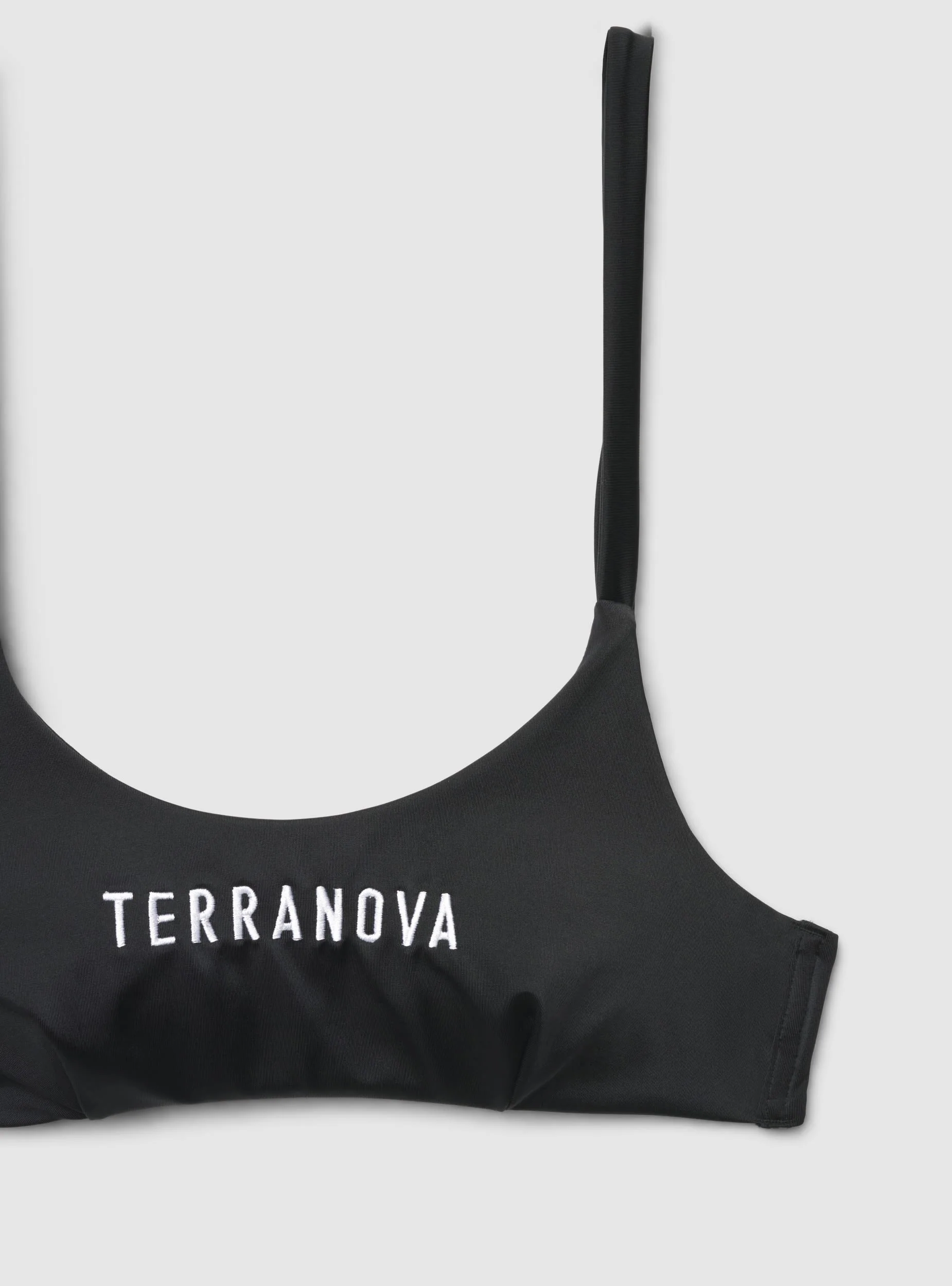 Reggiseno top bikini con scritta e laccetti - Image 7