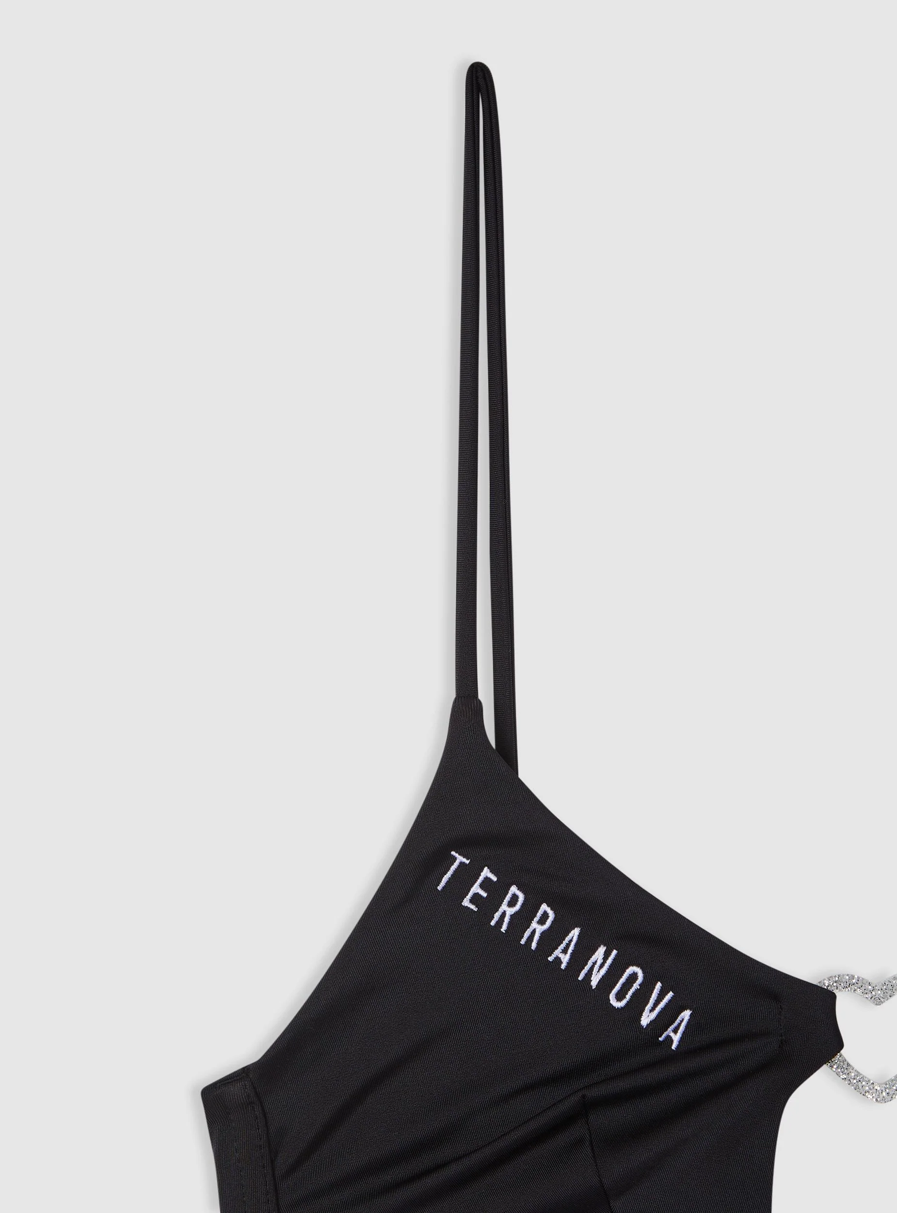 Reggiseno triangolo bikini con cuore e ricamo logo TRN - Image 2