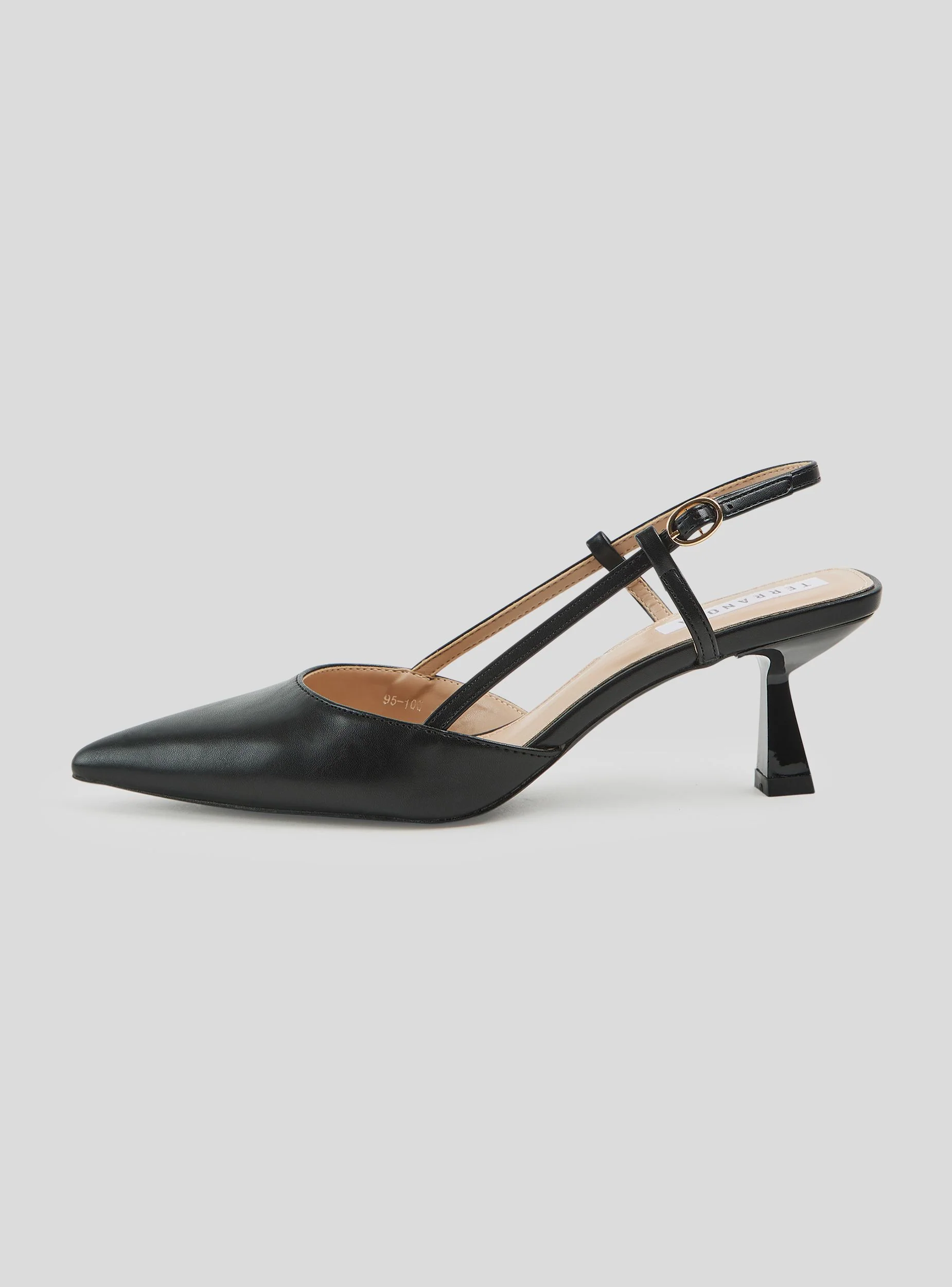 Sabot in similpelle con tacco - Image 4