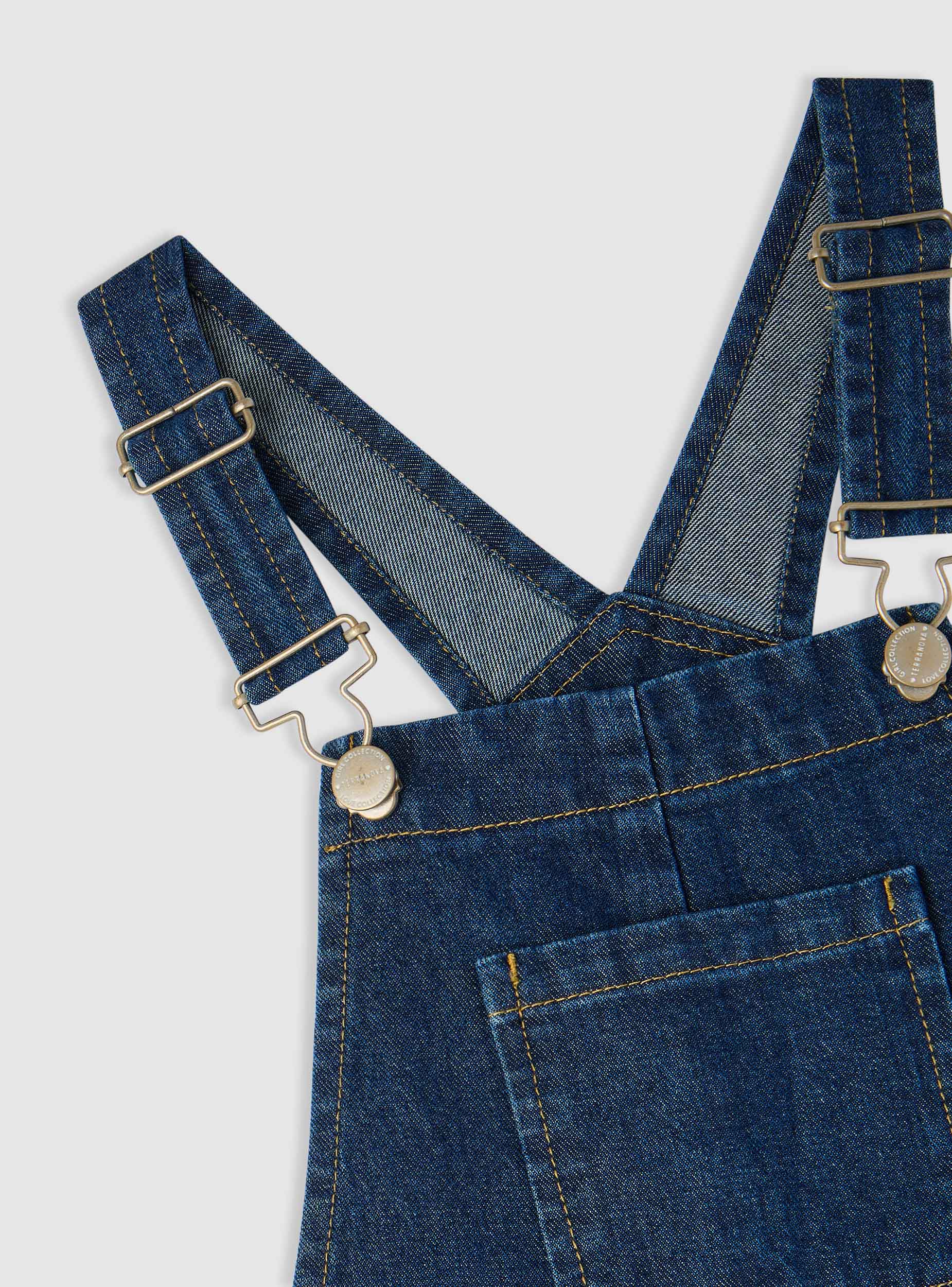Salopette jeans con tasche