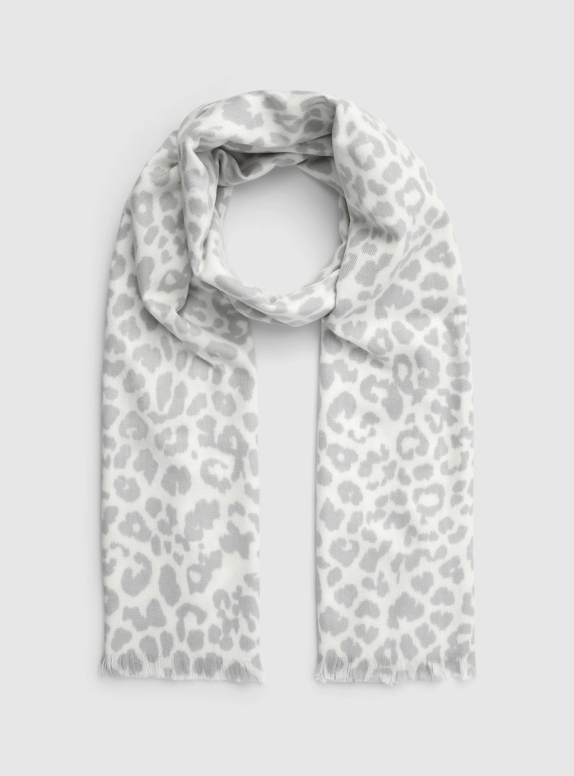 Sciarpa con stampa animalier