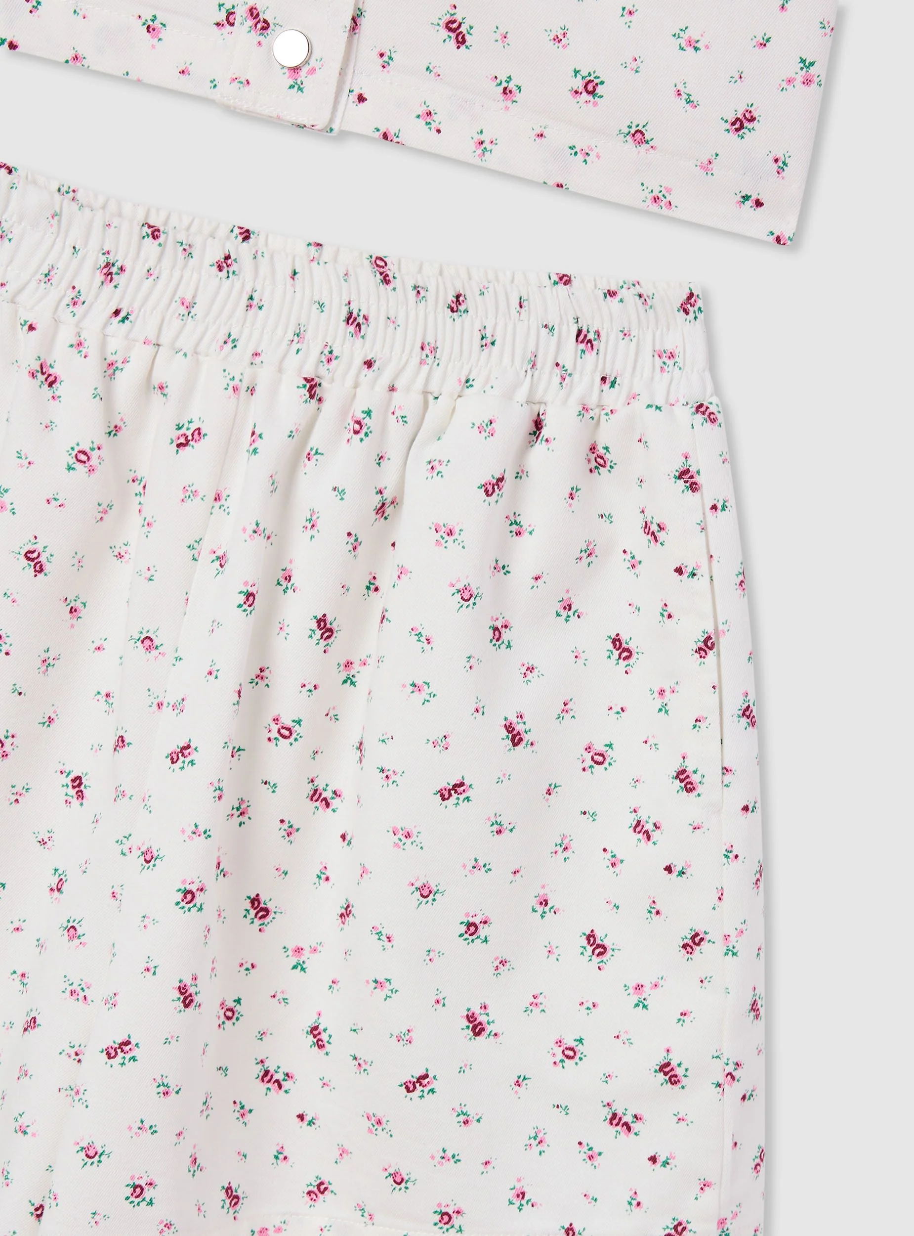 Set camicia a maniche corte e shorts a fiori - Image 2