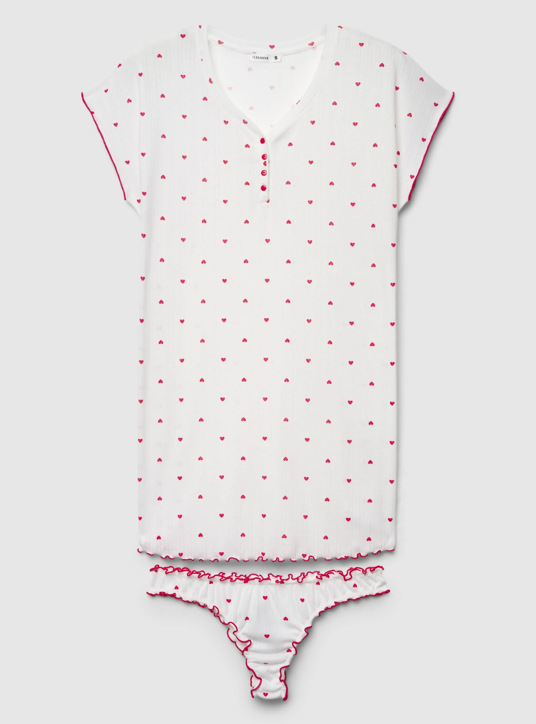 Set da notte con pochette, t-shirt e slip - Image 6