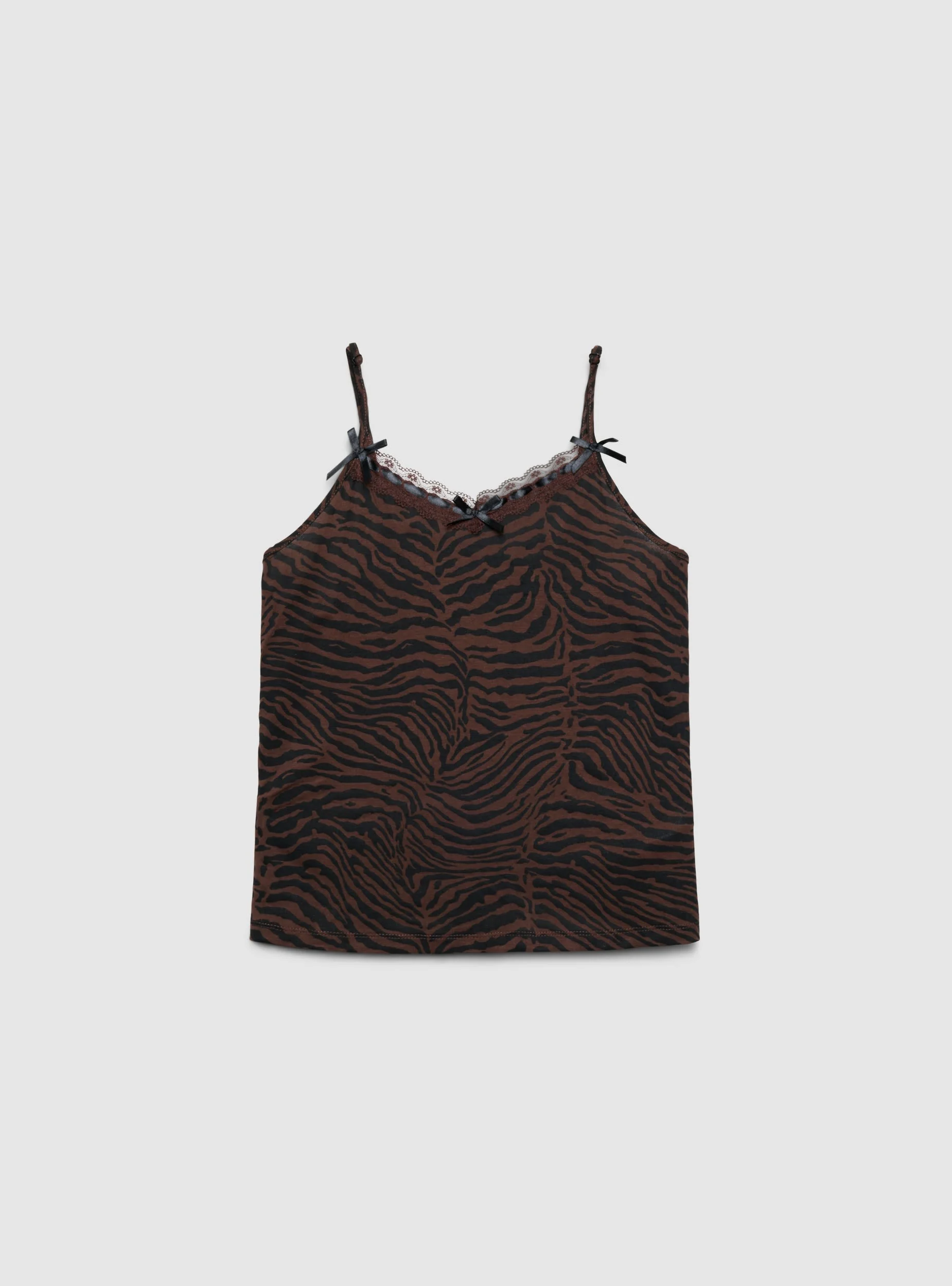 Set pigiama canotta e shorts animalier - Image 2