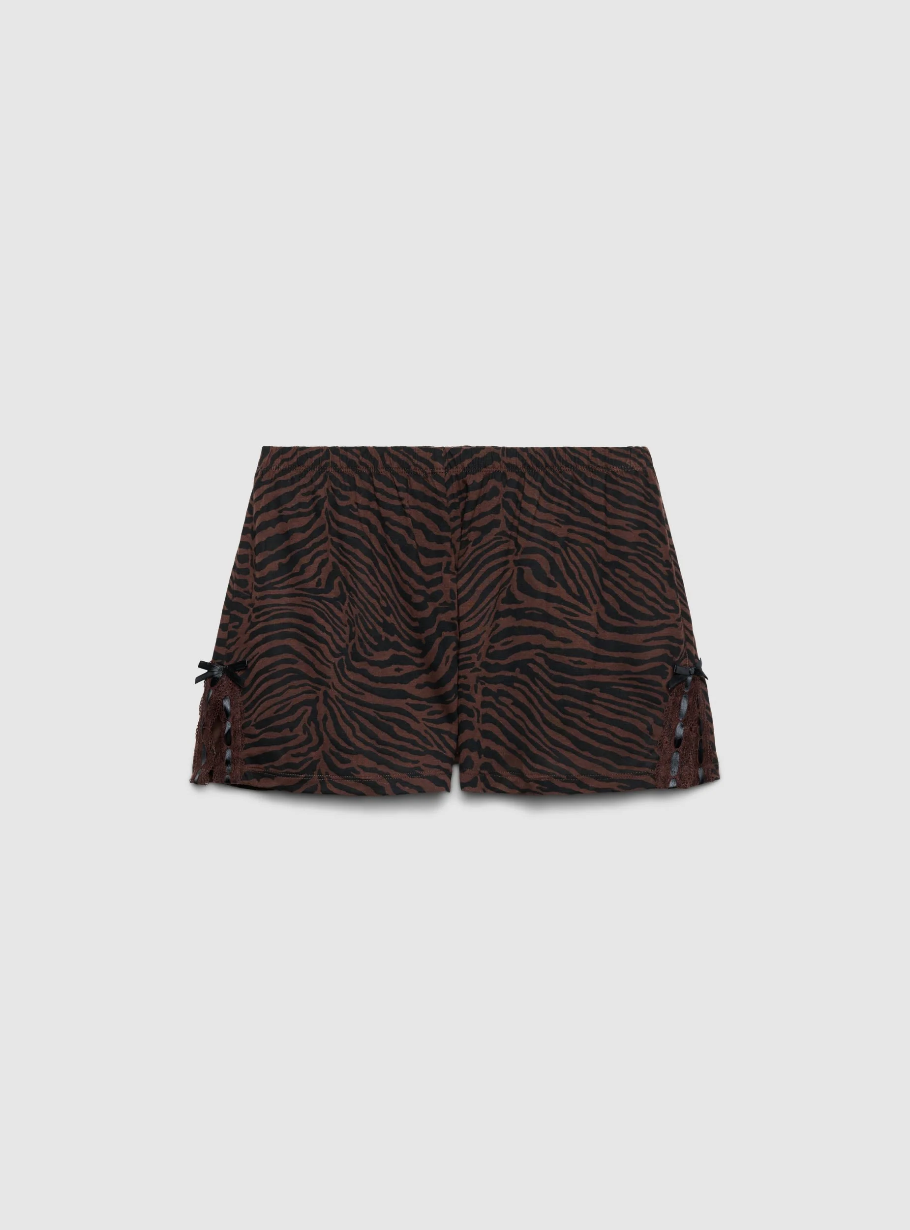 Set pigiama canotta e shorts animalier - Image 3