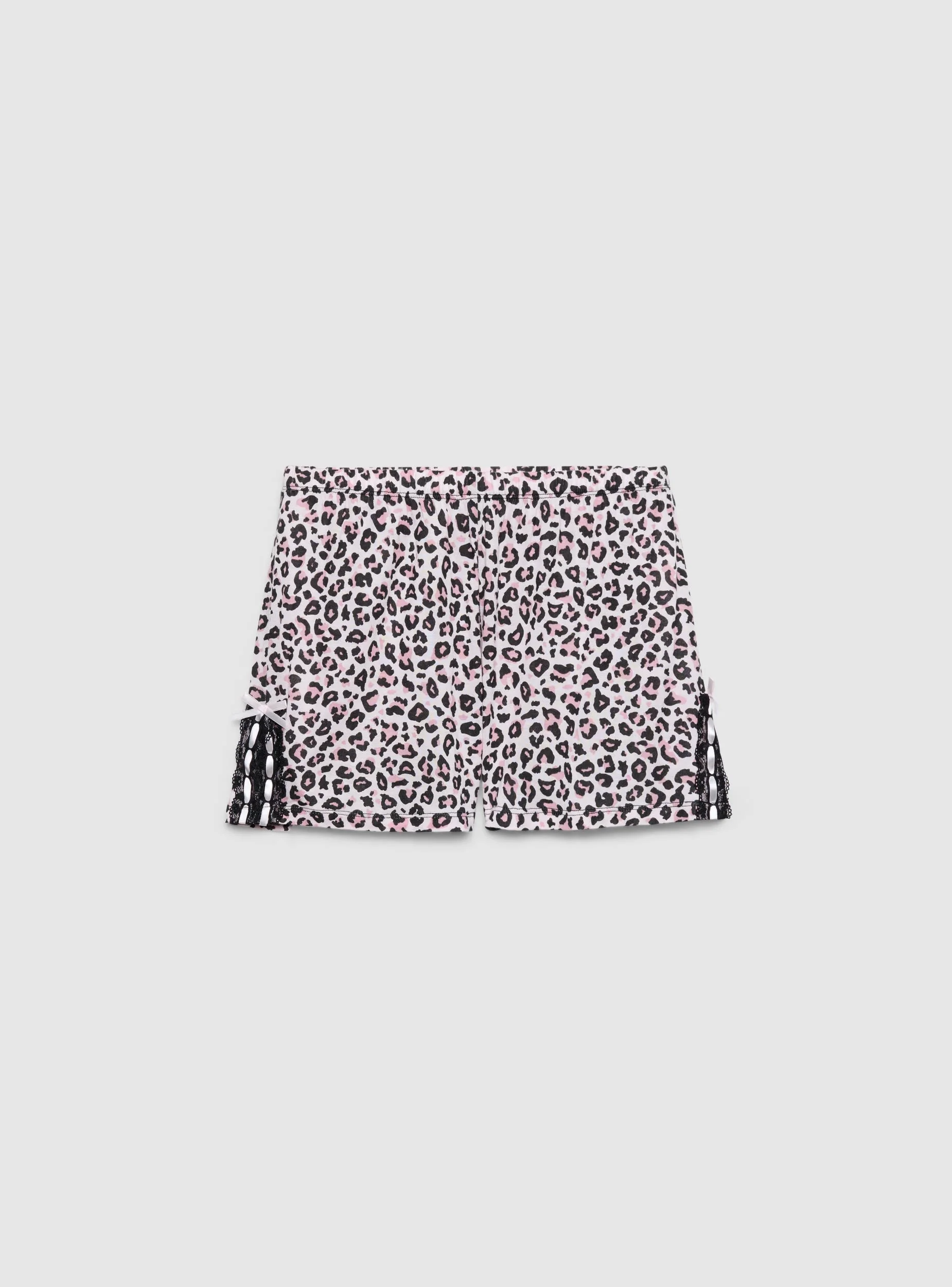 Set pigiama canotta e shorts animalier - Image 3