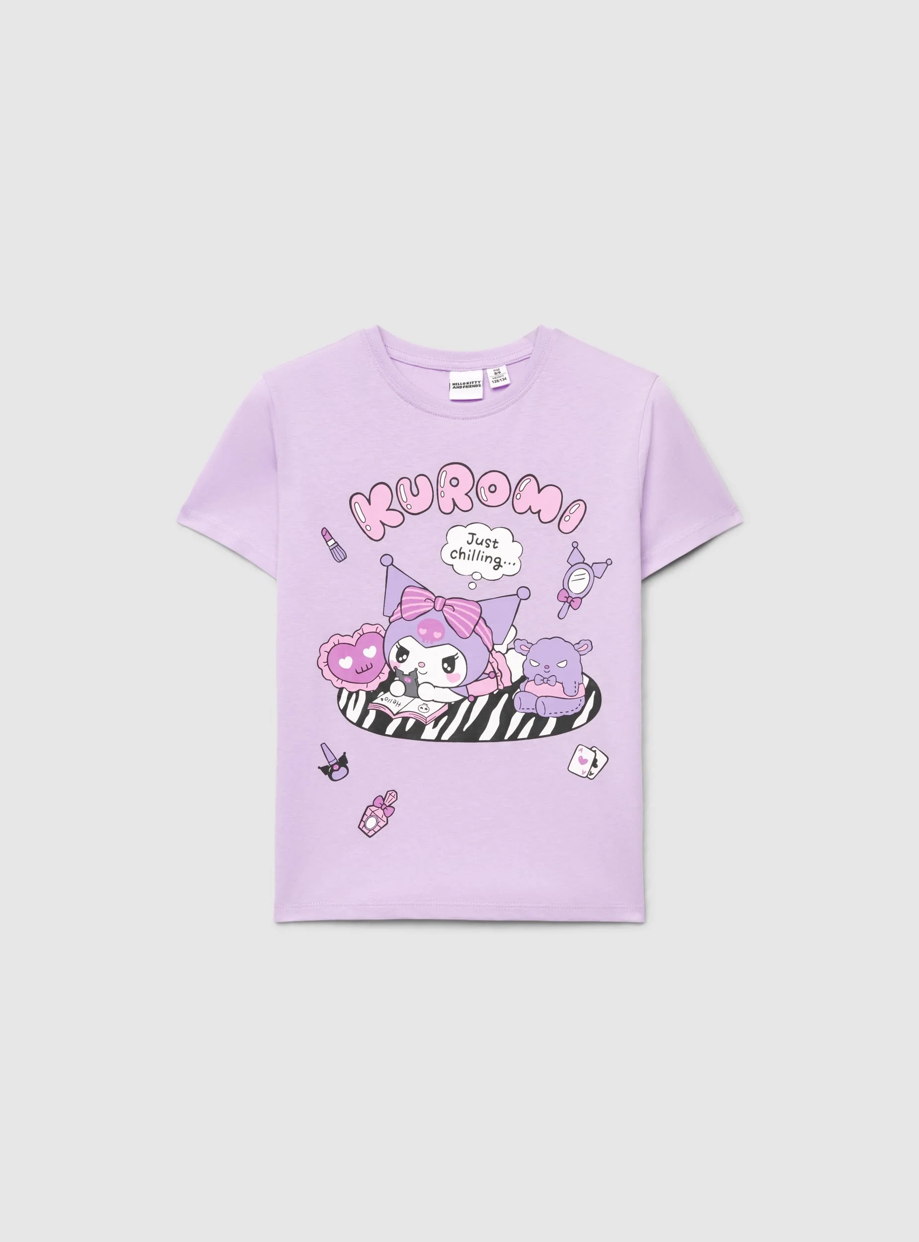 Set pigiama con maglietta e shorts con stampa Kuromi® - Image 6