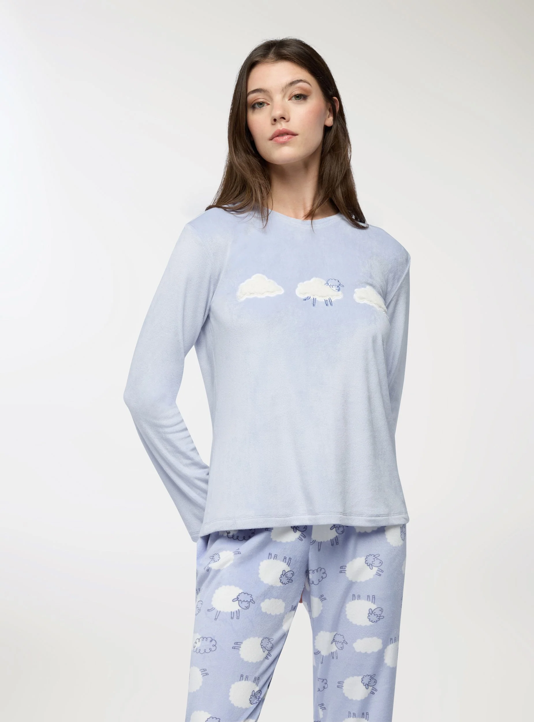 Set pigiama con patch nuvole e pecora - Image 4
