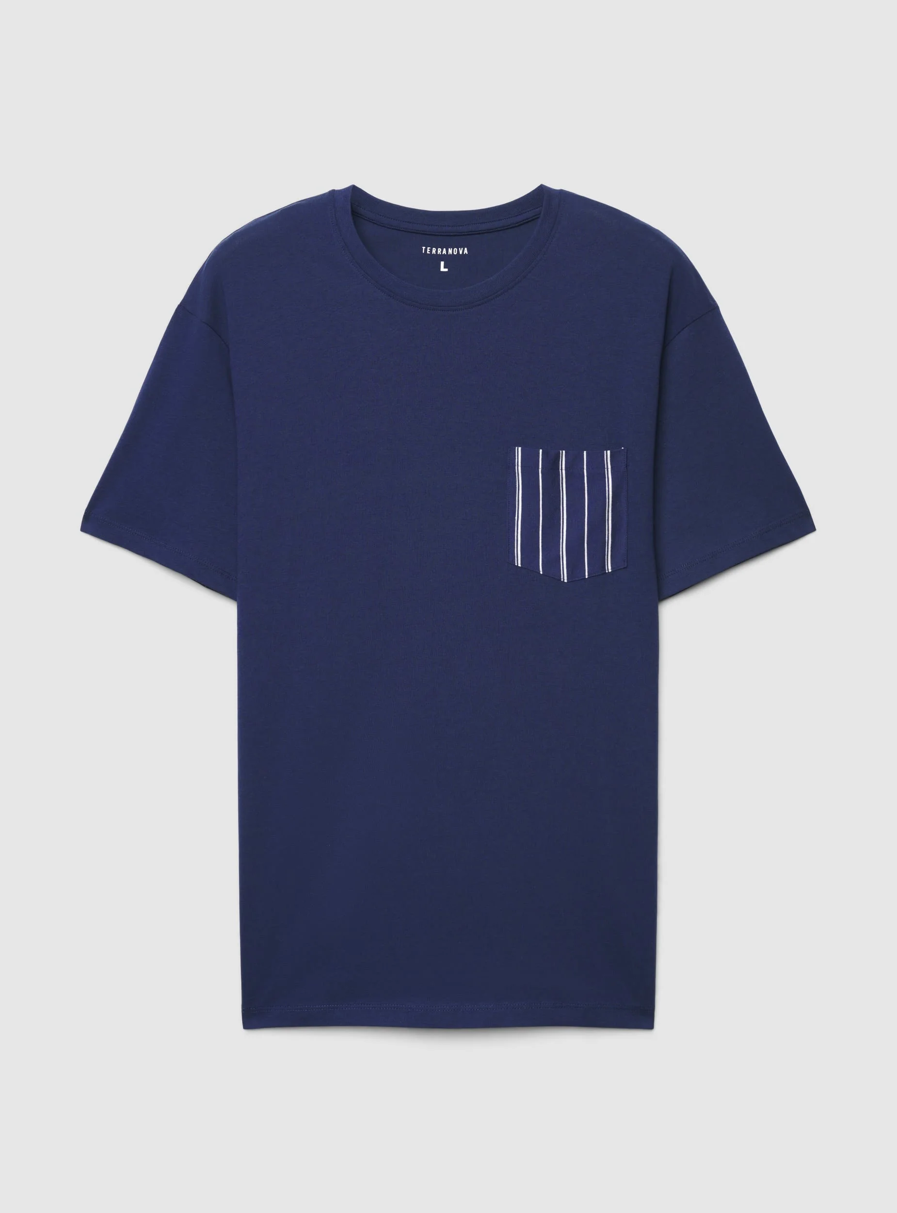 Set pigiama con t-shirt e bermuda a righe - Image 5