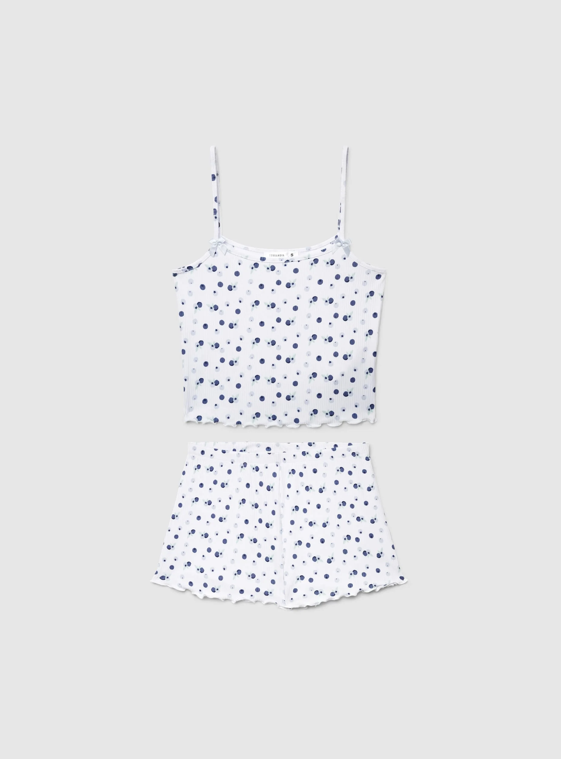 Set pigiama crop con stampa frutta - Image 5
