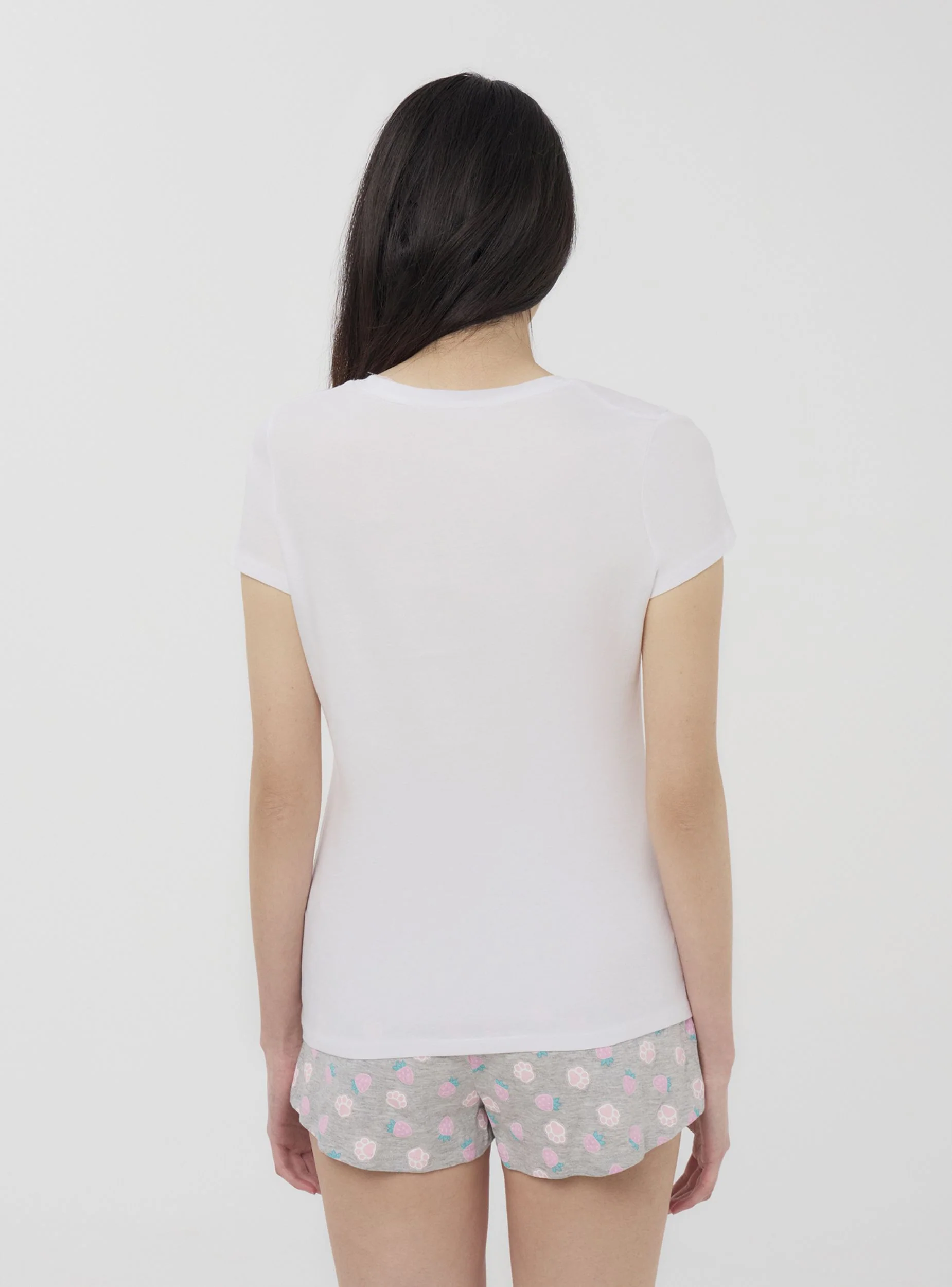 Set pigiama t-shirt e shorts con animaletto - Image 3