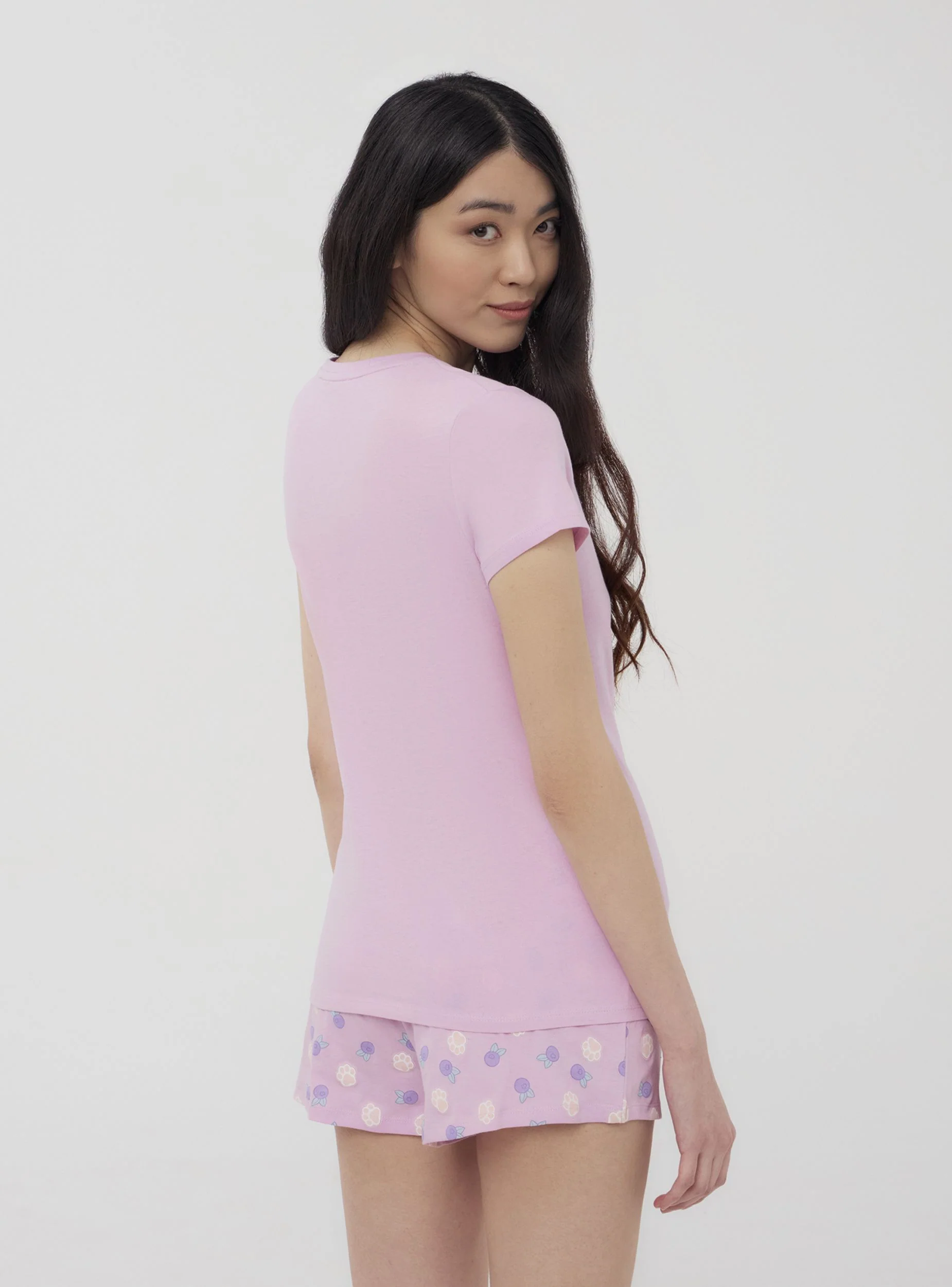 Set pigiama t-shirt e shorts con animaletto - Image 3