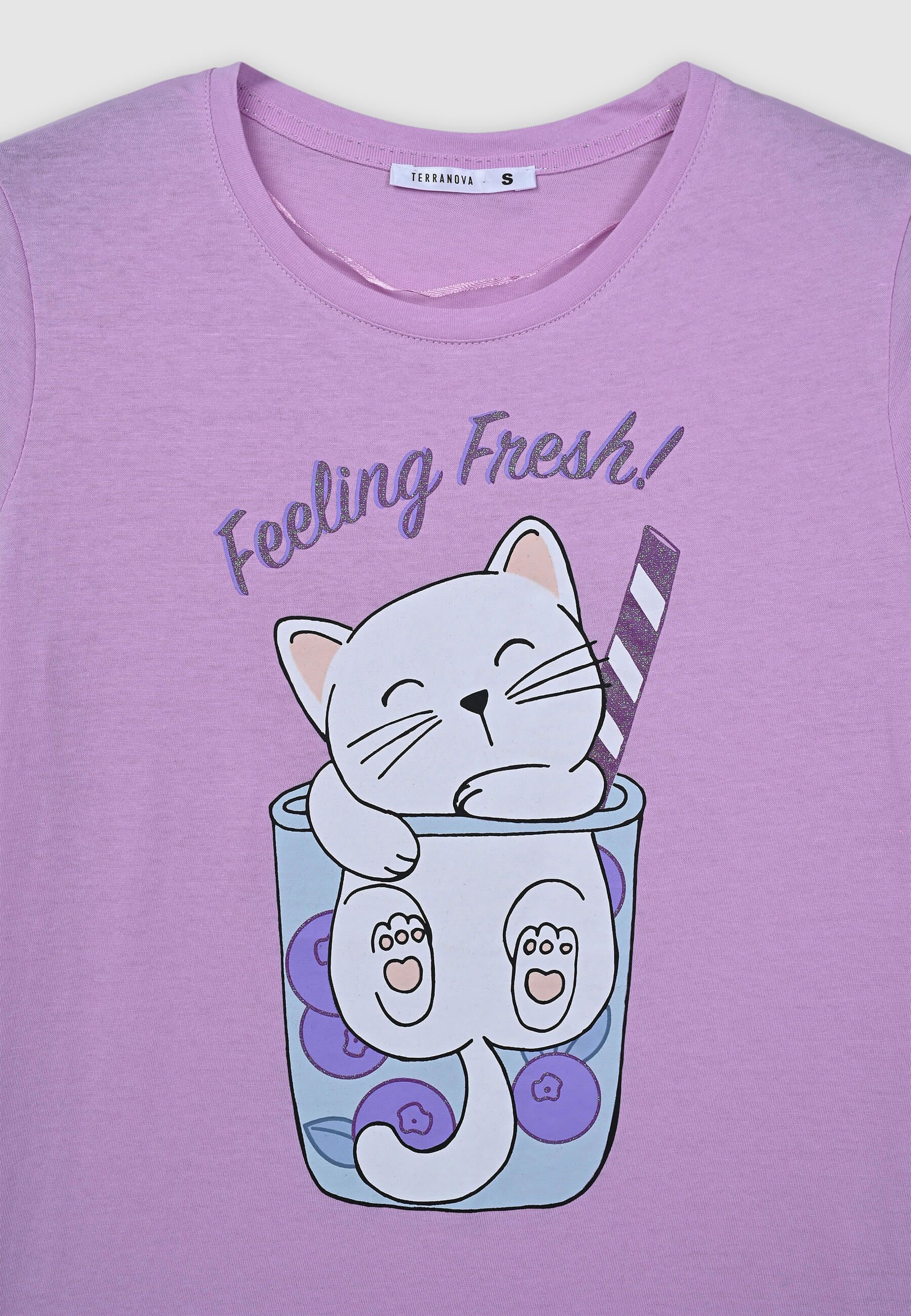 Set pigiama t-shirt e shorts con animaletto - Image 6