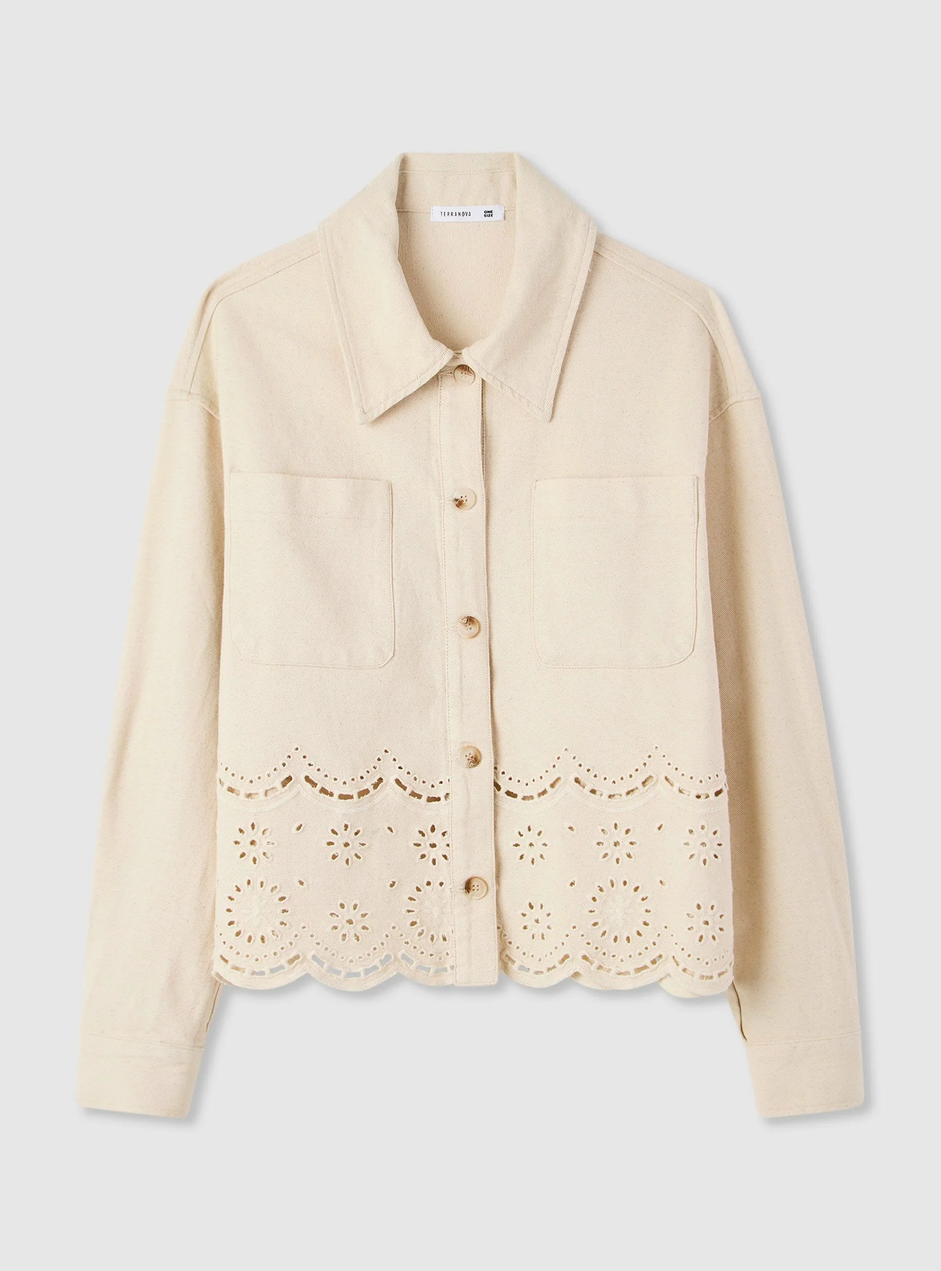 Shacket con ricamo sangallo - Image 5