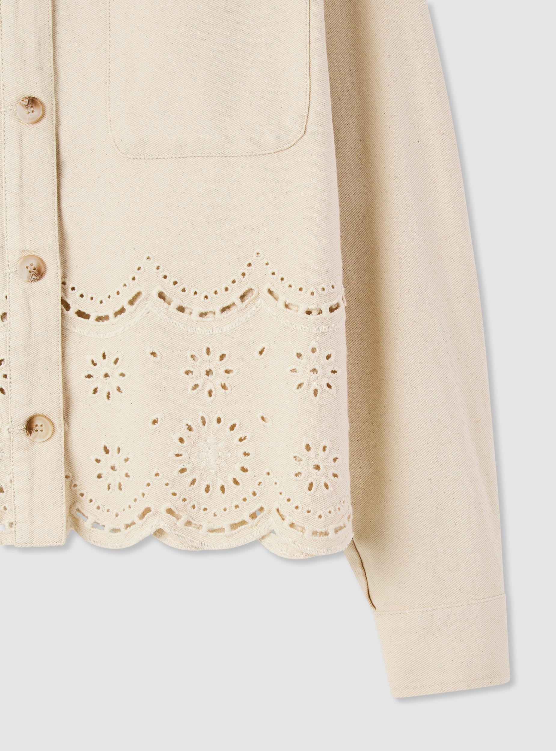 Shacket con ricamo sangallo - Image 6