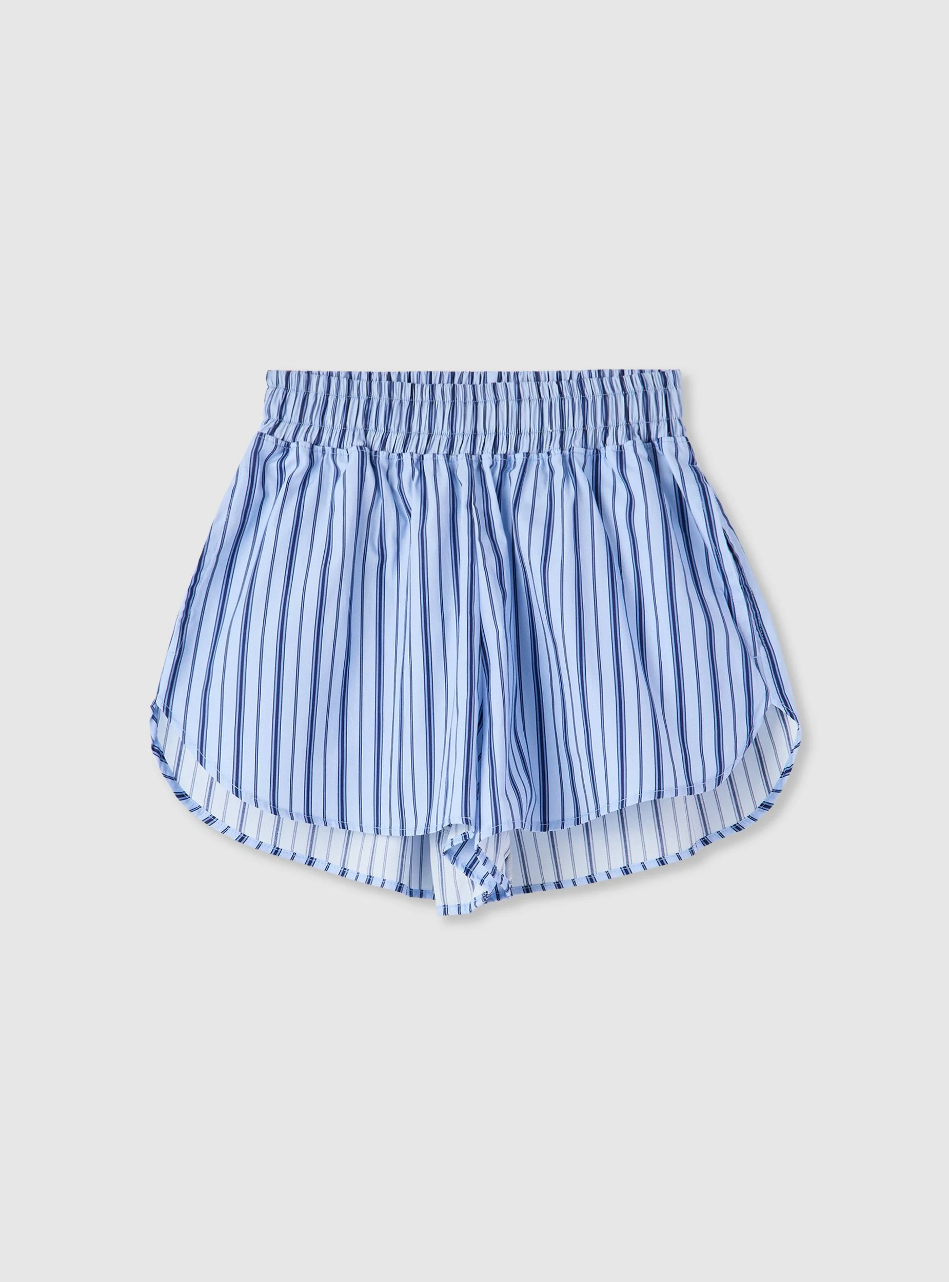 Shorts a righe con vita elasticizzata