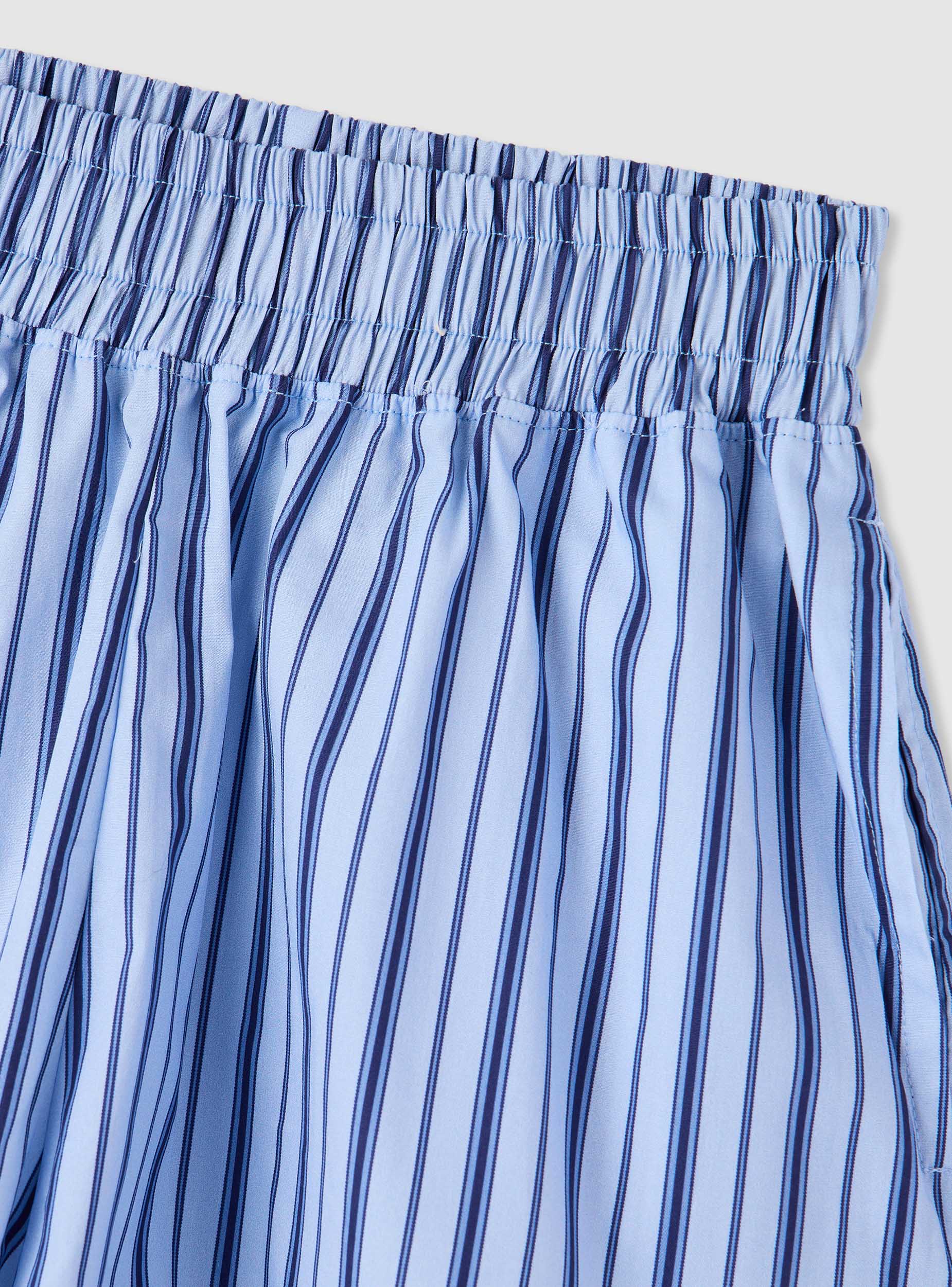 Shorts a righe con vita elasticizzata - Image 2