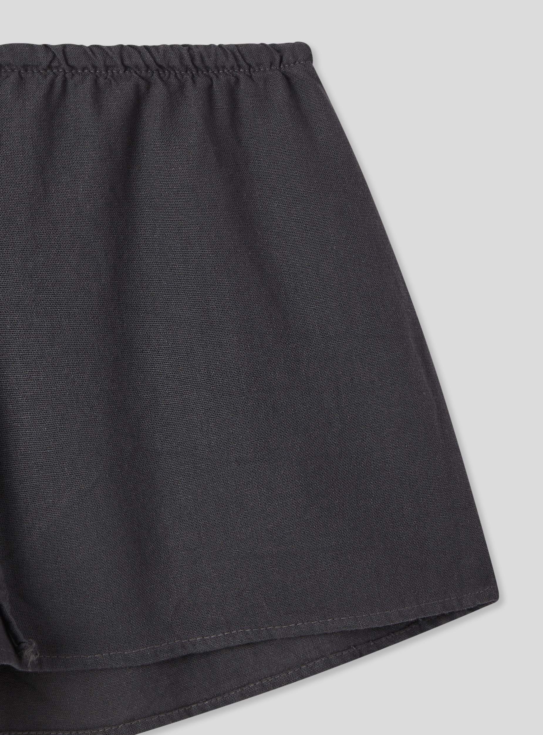 Shorts a vita bassa in misto lino - Image 5